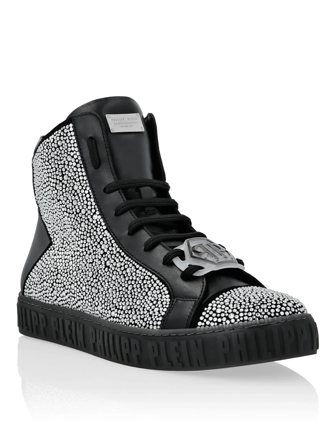 Hi-Top Sneakers Crystal, цвет: Черный