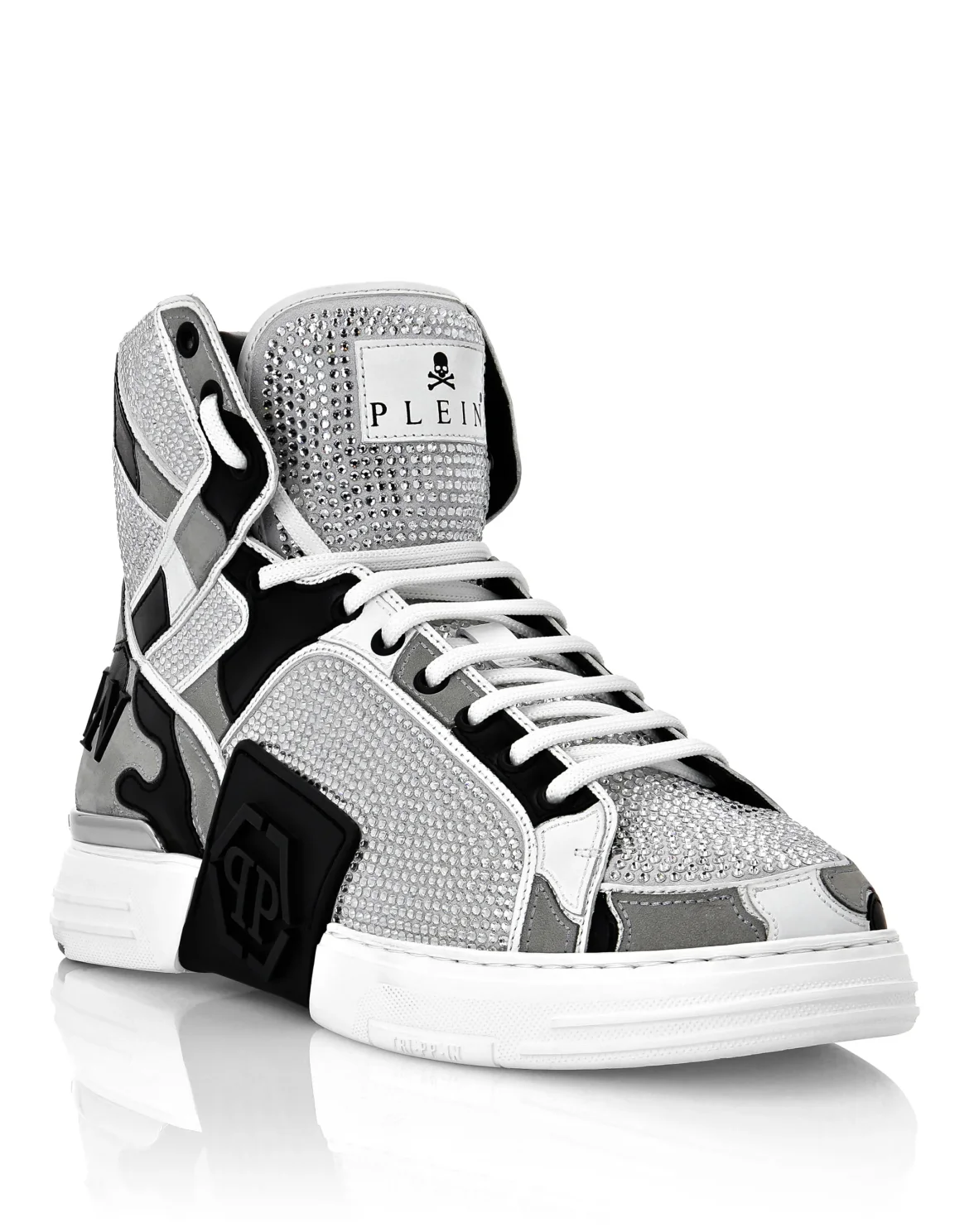 Hi-Top Sneakers Camouflage, цвет: Белый
