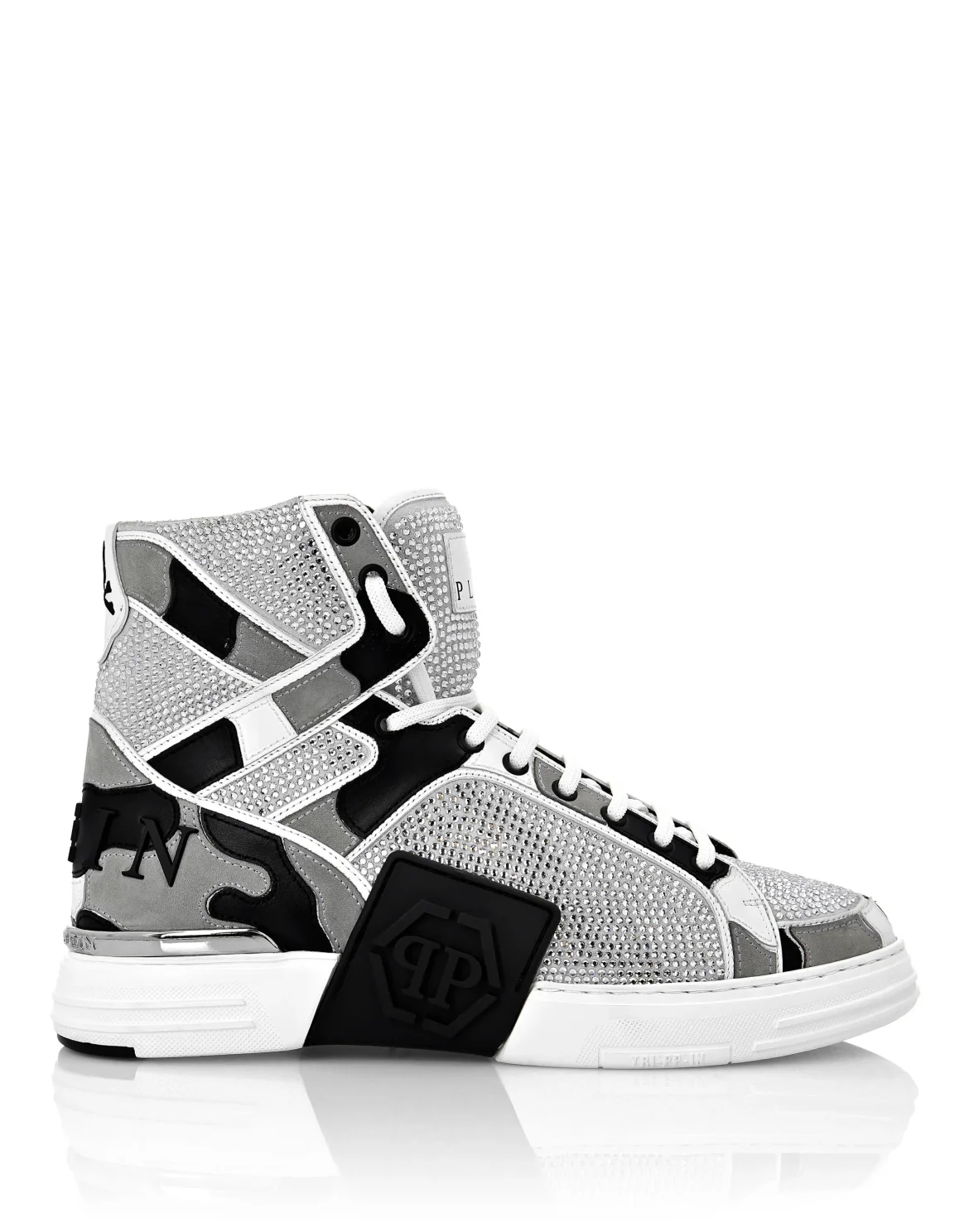 Hi-Top Sneakers Camouflage, цвет: Белый