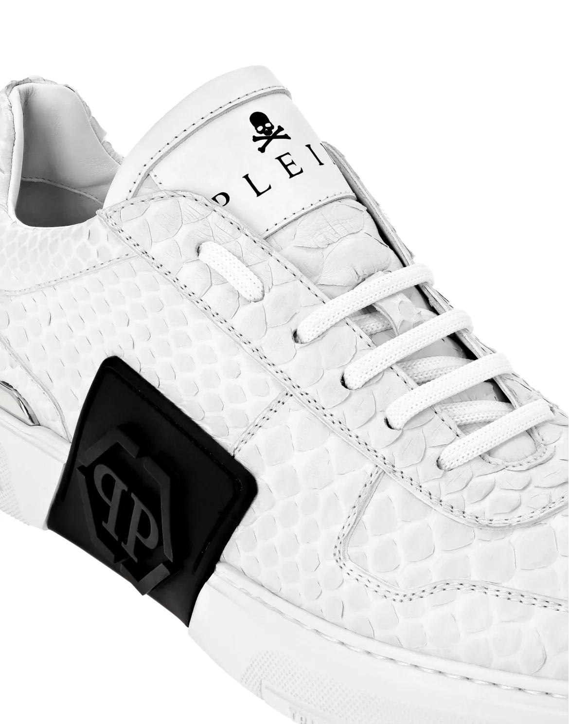LO-TOP SNEAKERS PHANTOM KICK$ PYTHON HEXAGON, цвет: Белый