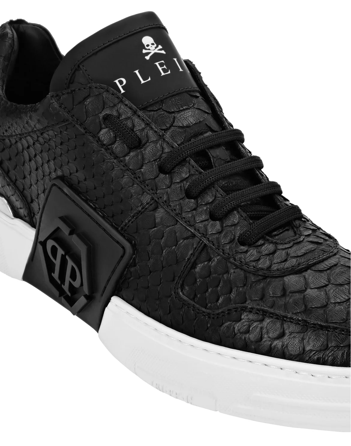 LO-TOP SNEAKERS PHANTOM KICK$ PYTHON HEXAGON, цвет: Черный
