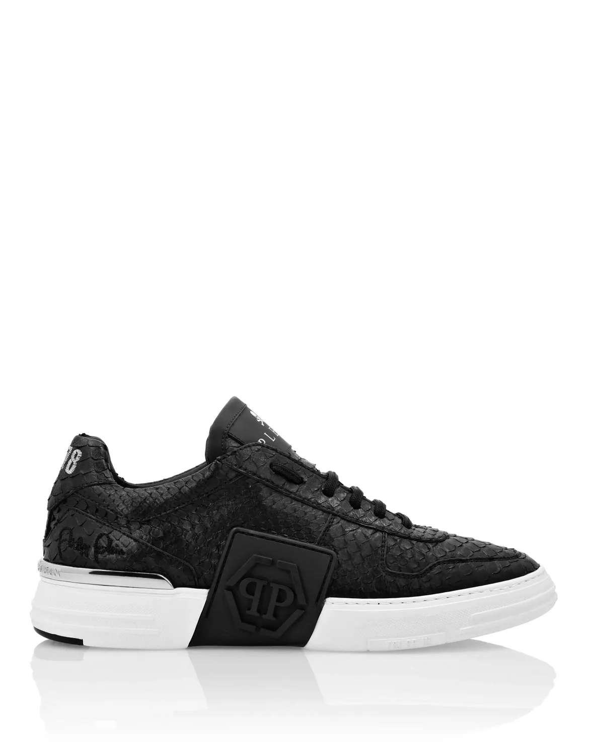 LO-TOP SNEAKERS PHANTOM KICK$ PYTHON HEXAGON, цвет: Черный