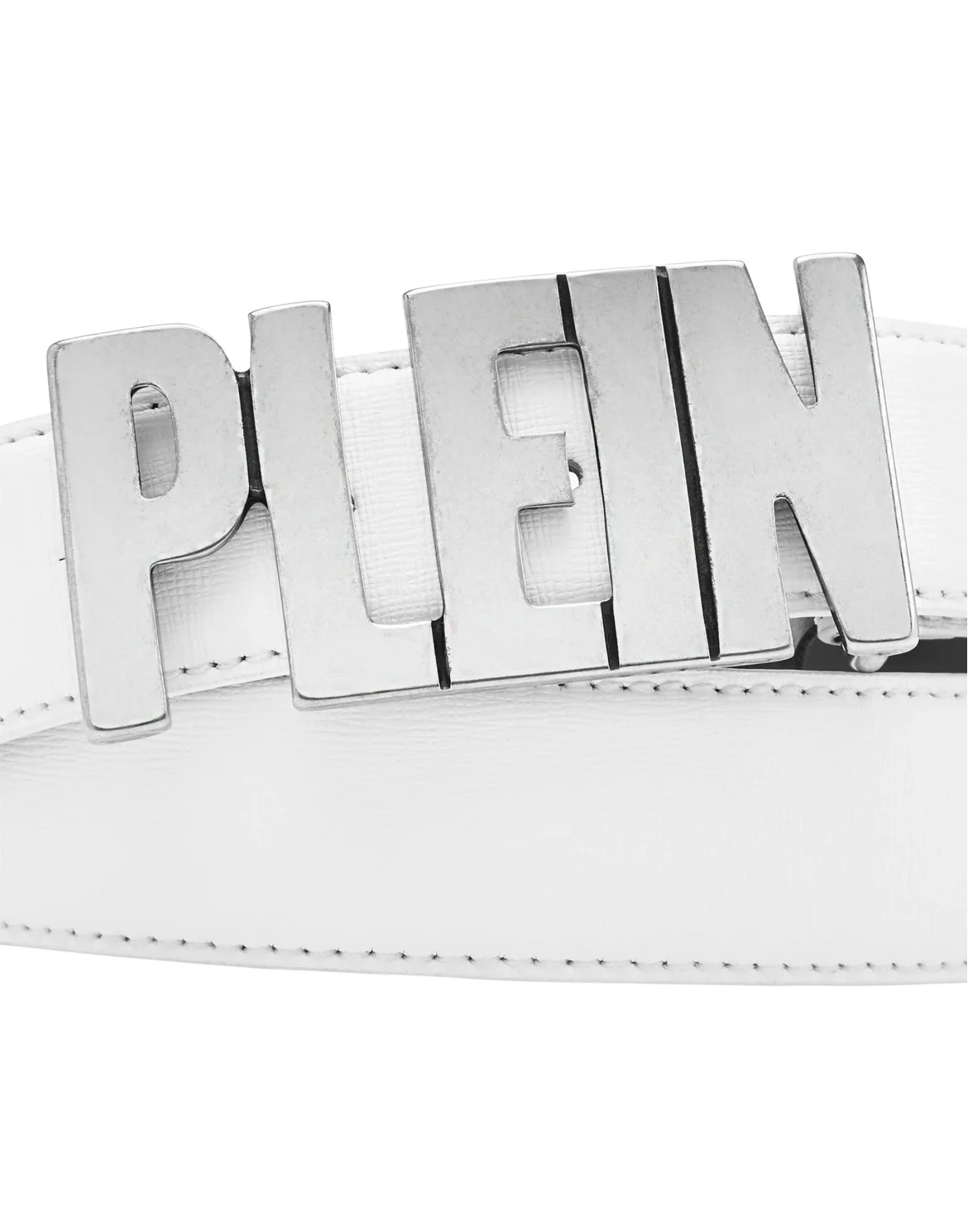 Leather Belt Philipp Plein TM, цвет: Белый