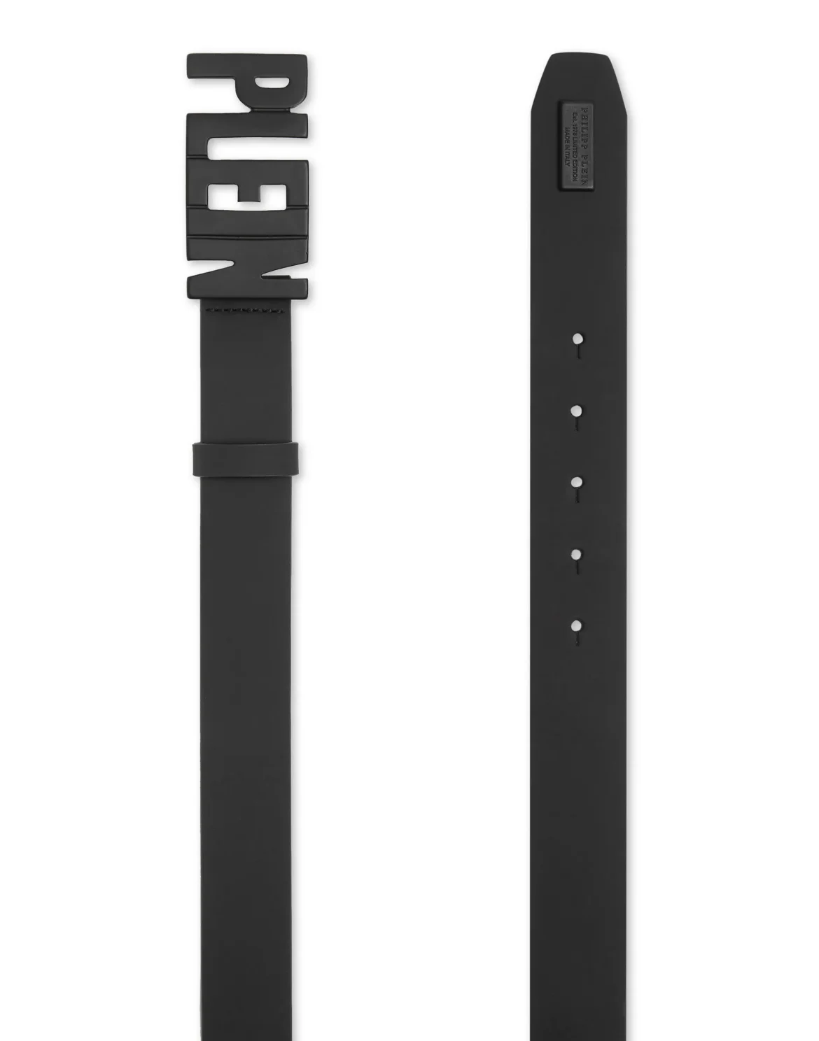 Rubber Leather Belt Philipp Plein TM, цвет: Черный