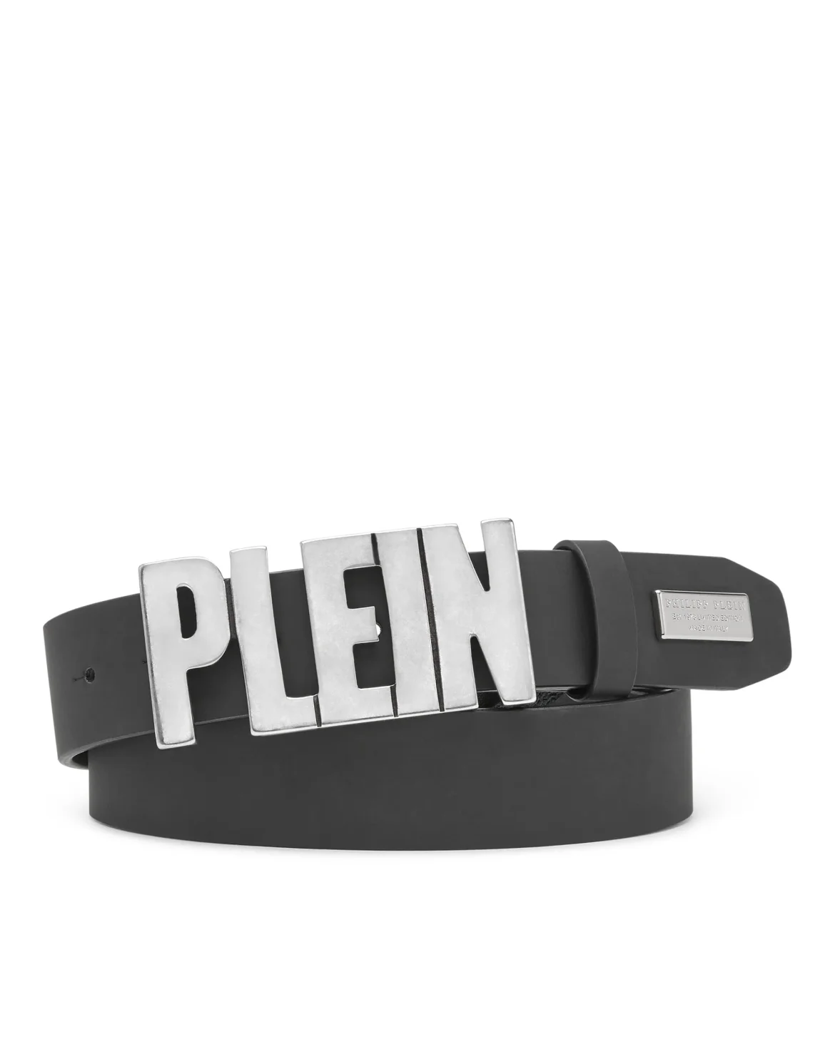 Rubber Leather Belt Philipp Plein TM, цвет: Черный