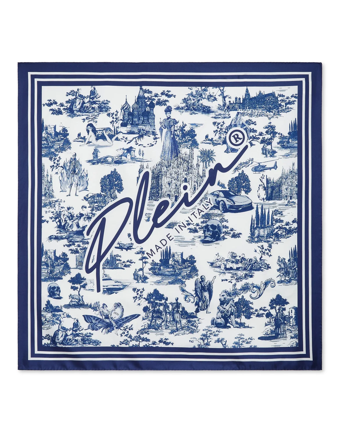 Silk Foulard 90x90 En PLEIN air, цвет: Белый