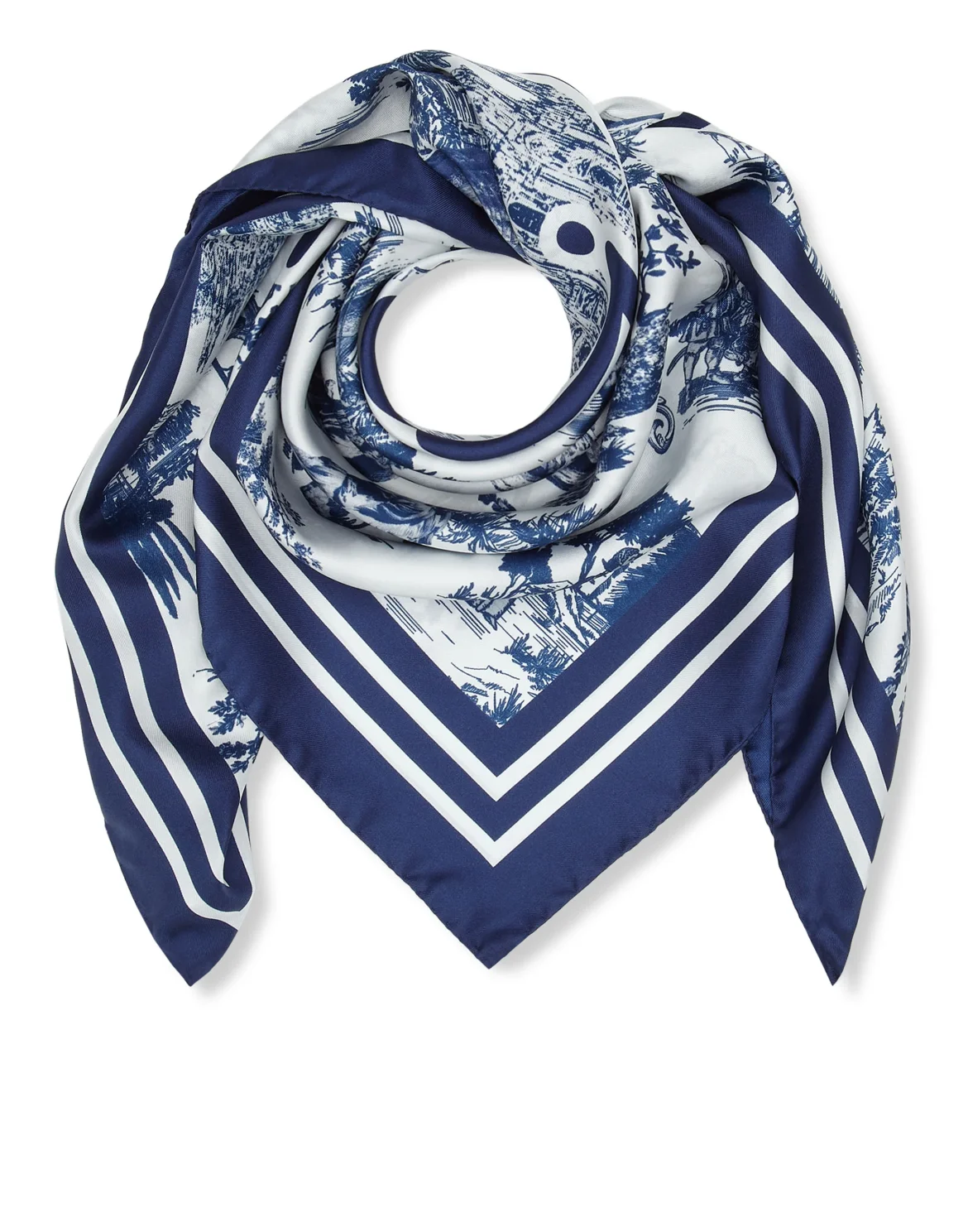 Silk Foulard 90x90 En PLEIN air, цвет: Белый