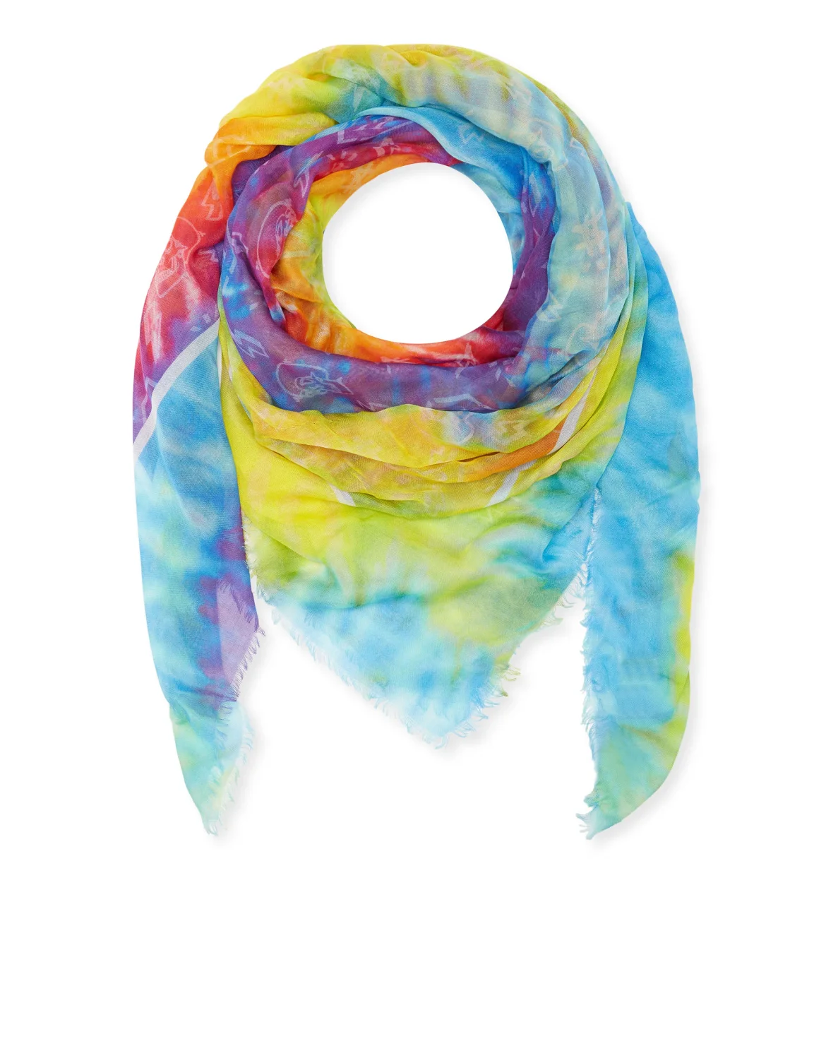 Shawl 140x140 Tie dye, цвет: Мультиколор