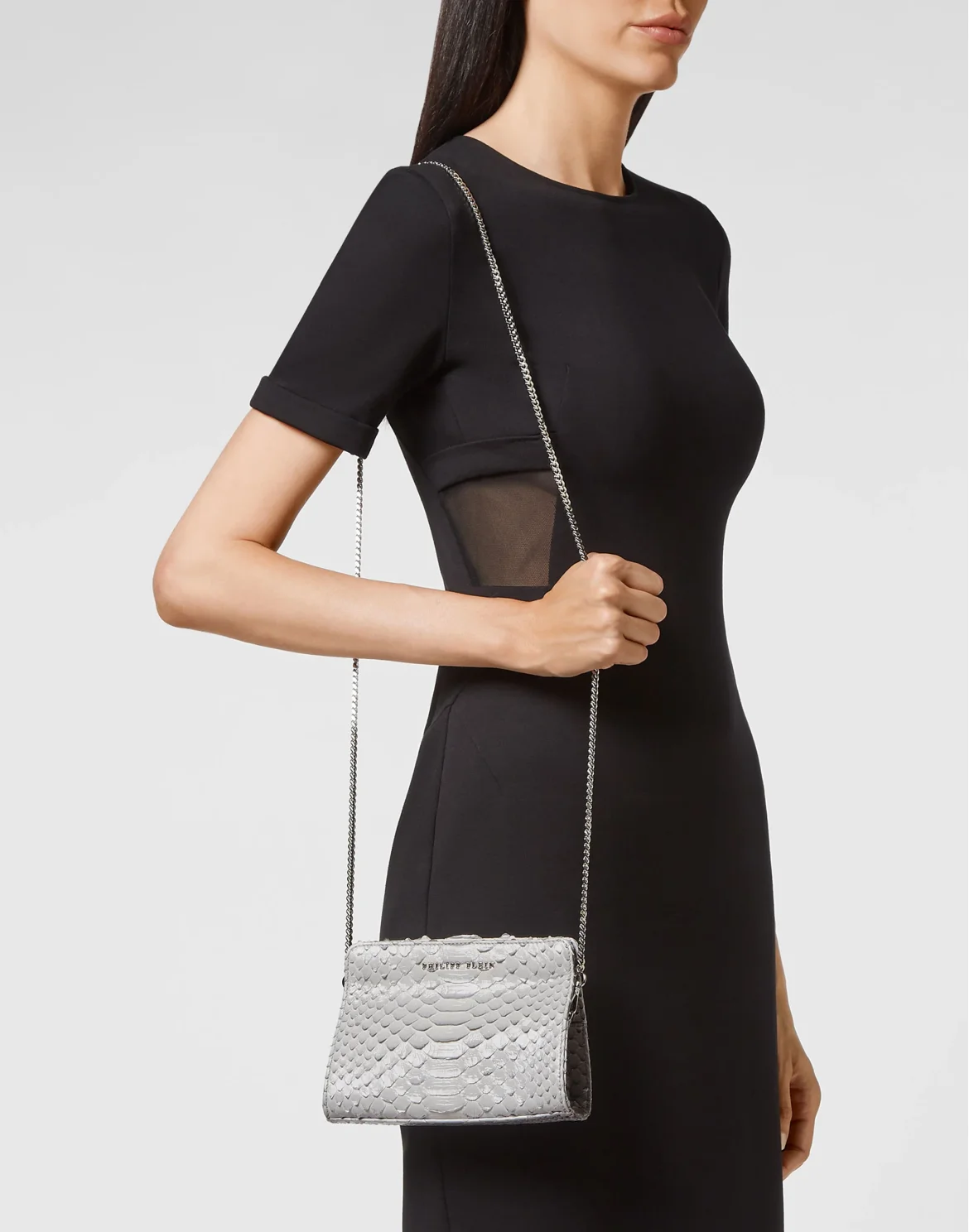 Python Shoulder Bag Luxury, цвет: Серый