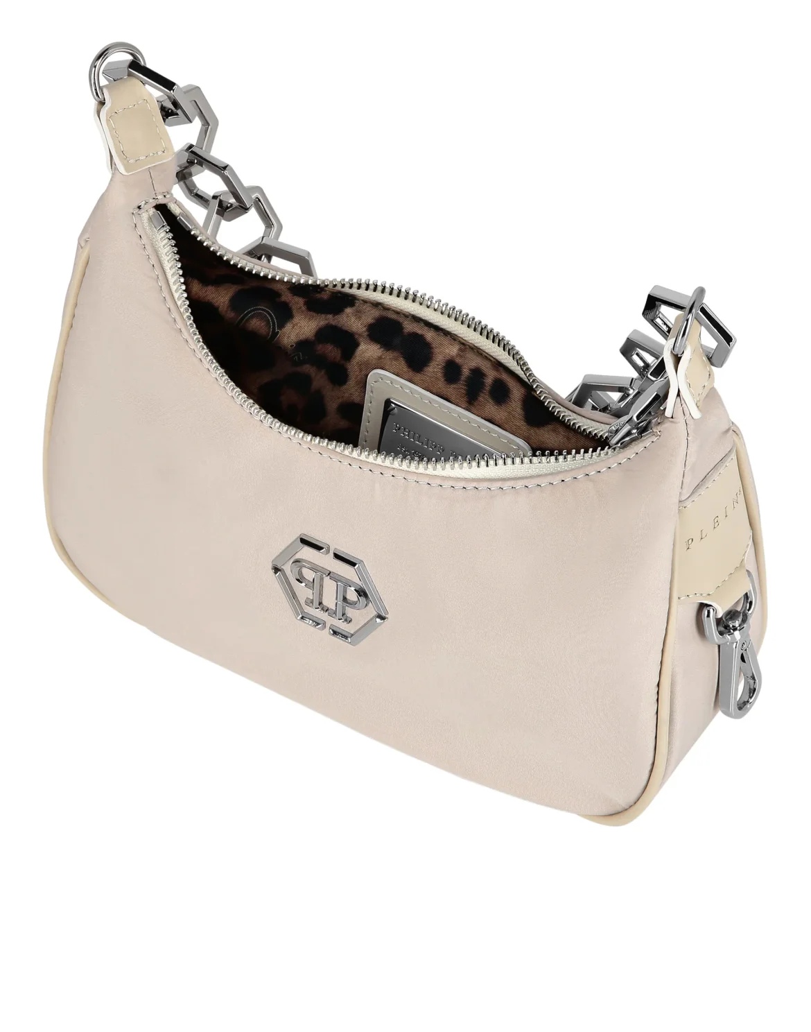 Nylon ¨Chain Shoulder Bag, цвет: Бежевый