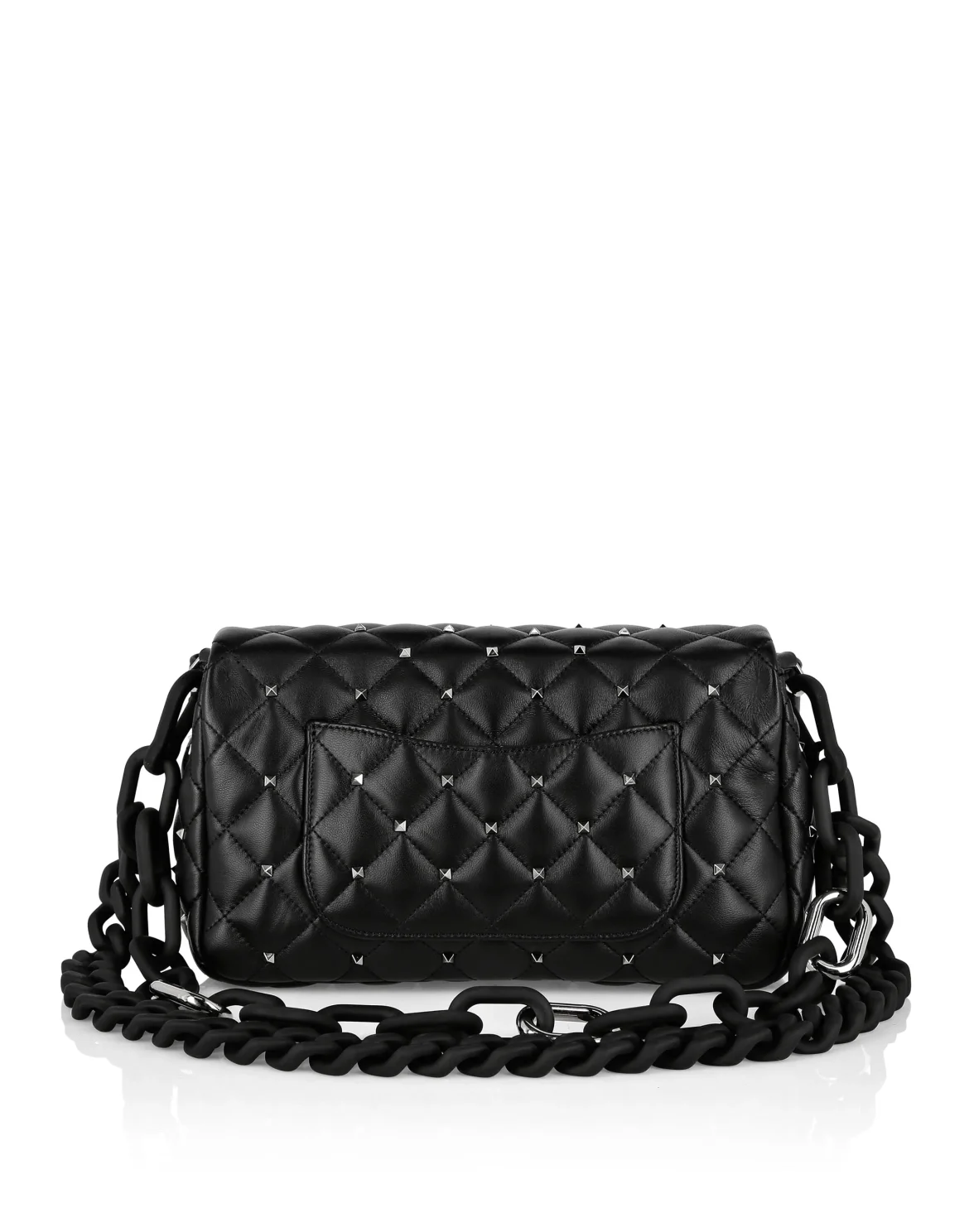 Leather Flap Bag Multicolor Brooches, цвет: Черный