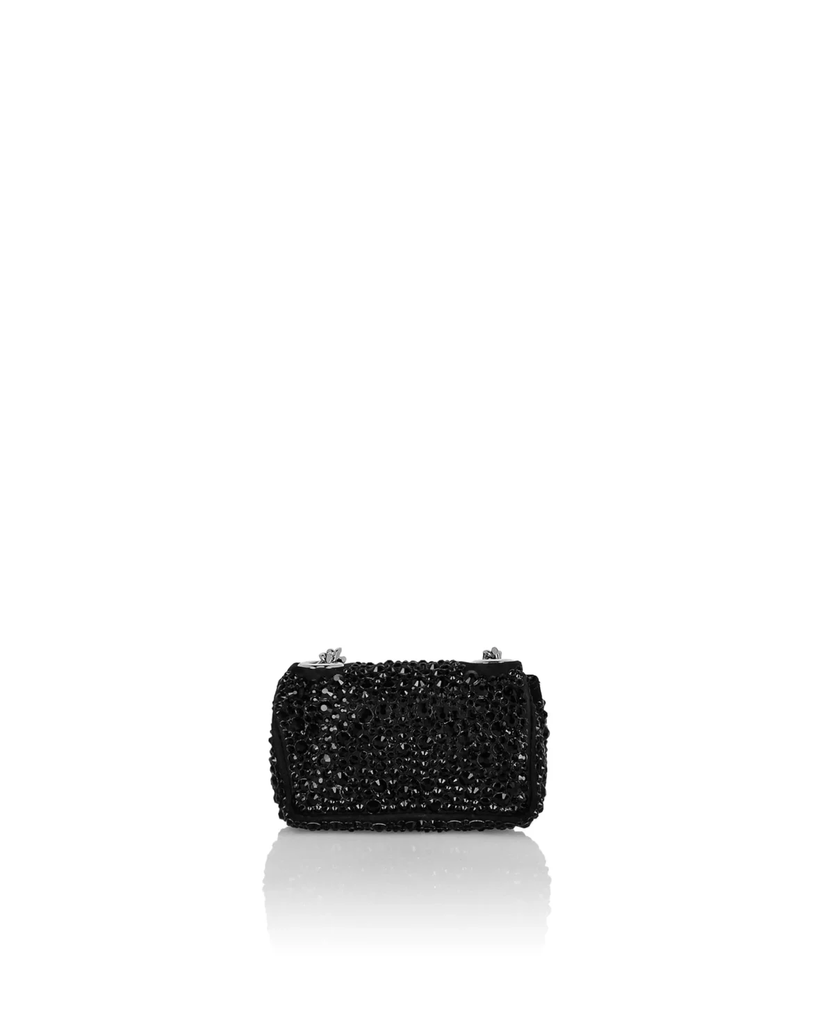 Suede Mini Shoulder Iconic Plein, цвет: Черный