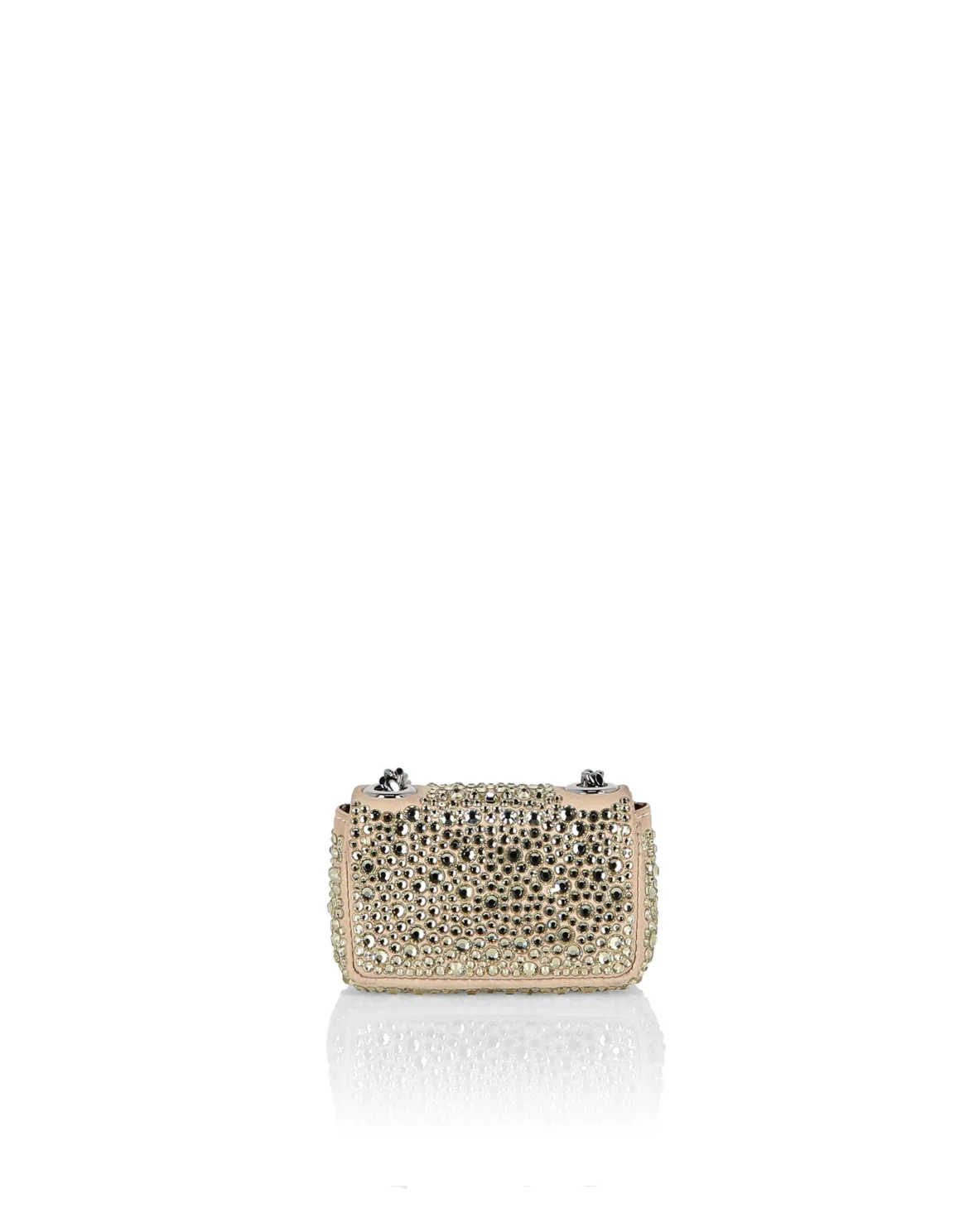 Suede Mini Shoulder Iconic Plein, цвет: Бежевый