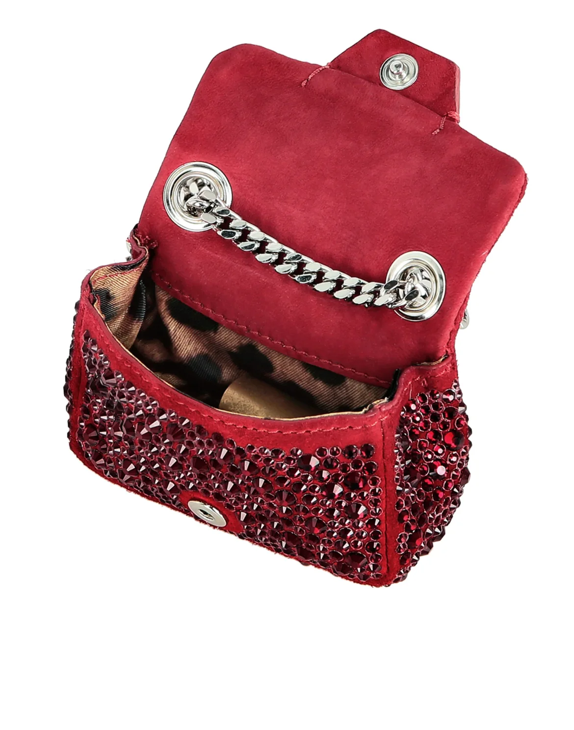 Suede Mini Shoulder Iconic Plein, цвет: Красный