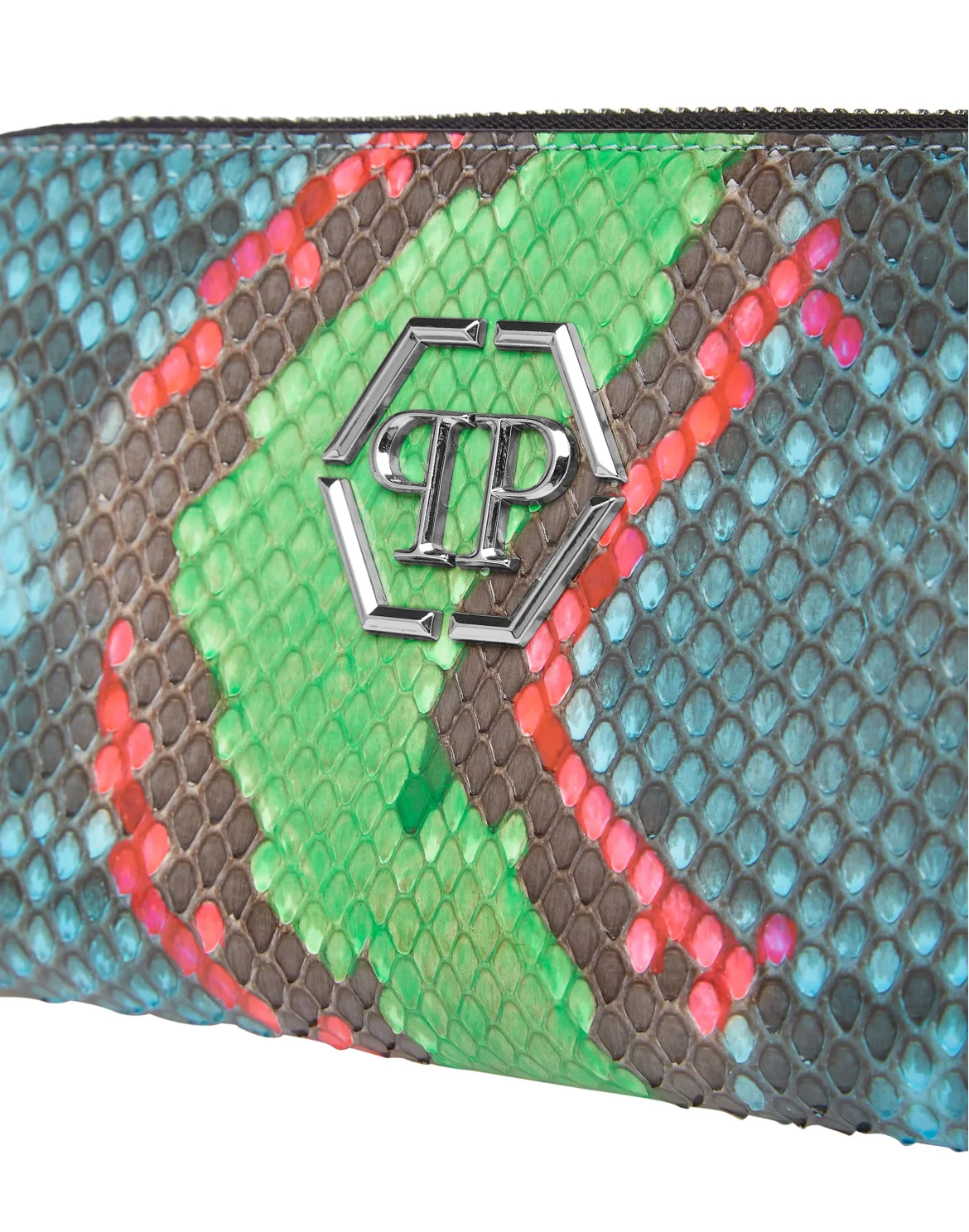 Python L-zip around Luxury, цвет: Бирюзовый