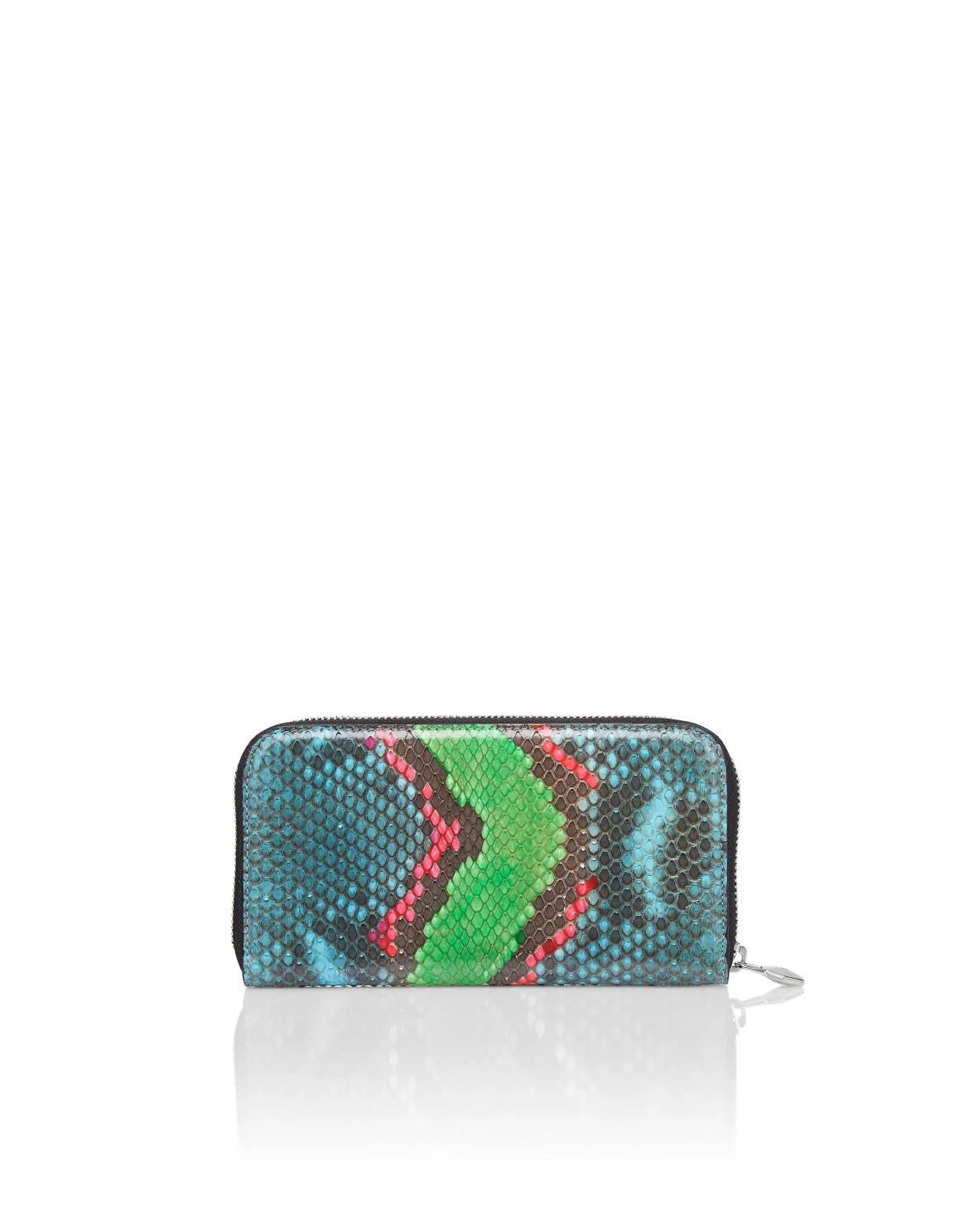 Python L-zip around Luxury, цвет: Бирюзовый