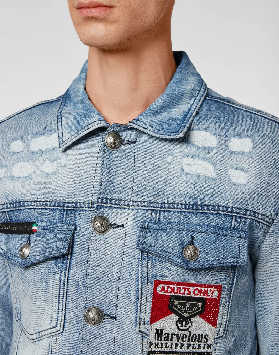 Denim Jacket stones Marvelous, цвет: Голубой