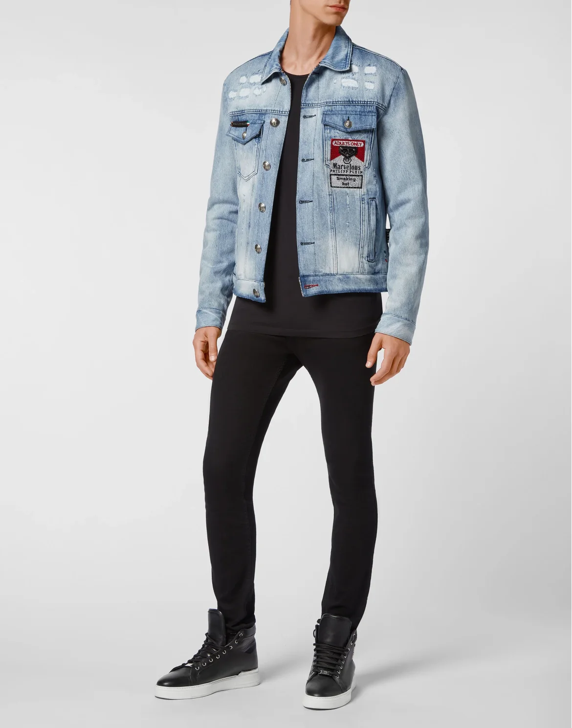 Denim Jacket stones Marvelous, цвет: Голубой