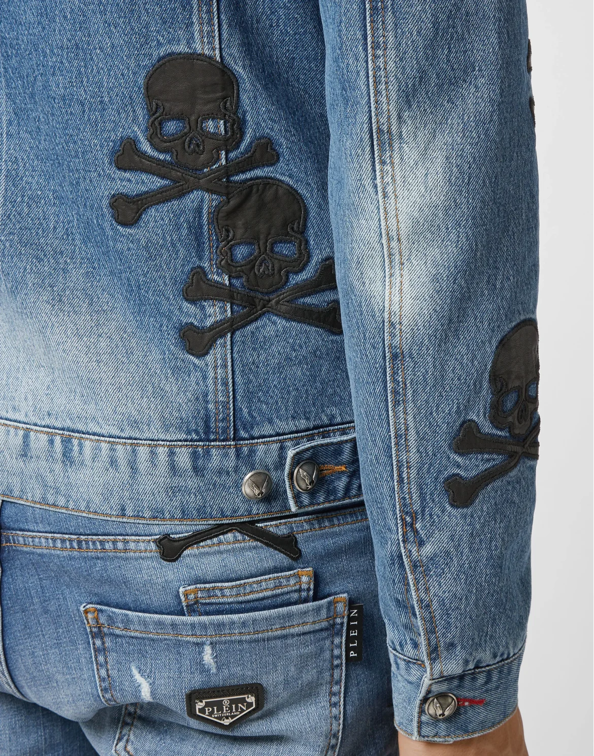 Denim Jacket Skull, цвет: Синий