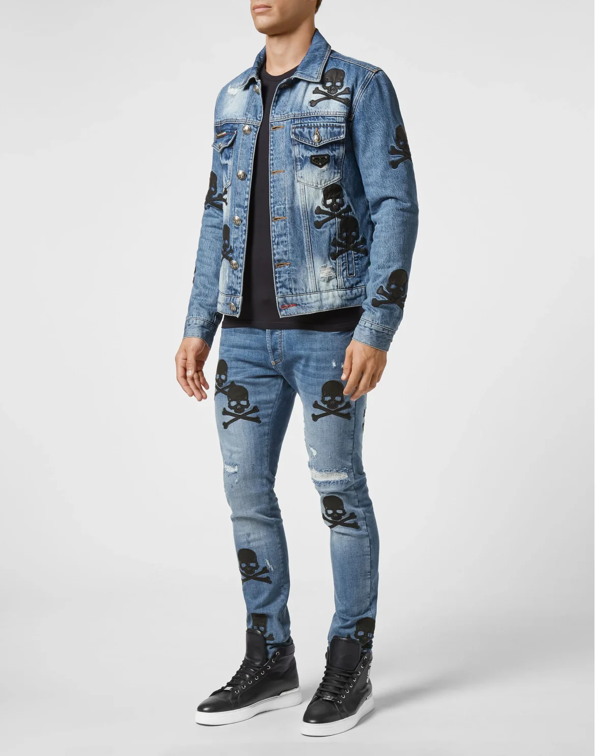 Denim Jacket Skull, цвет: Синий