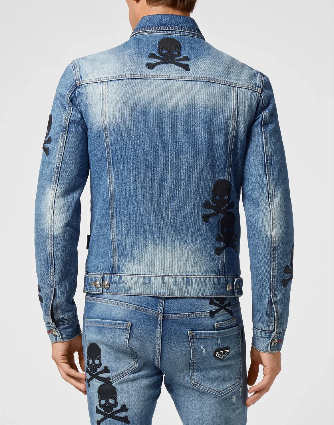 Denim Jacket Skull, цвет: Синий