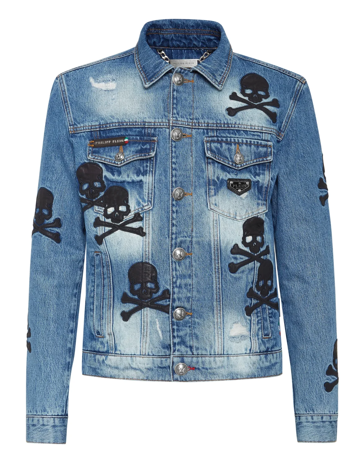 Denim Jacket Skull, цвет: Синий