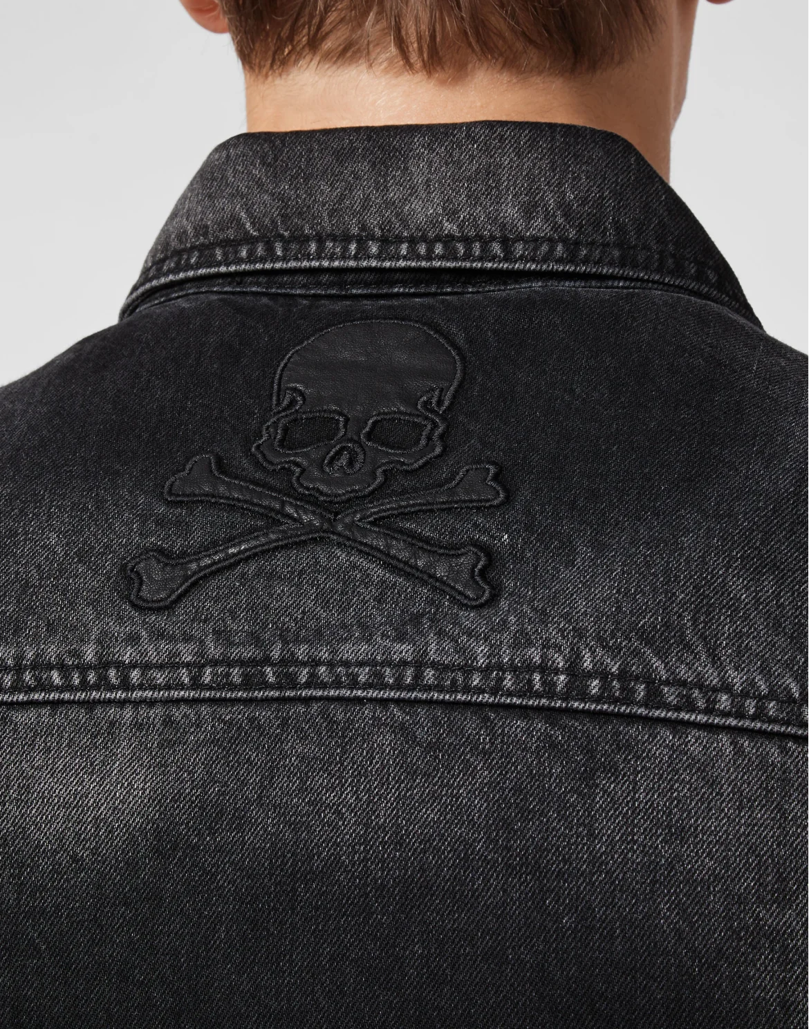 Denim Jacket Skull, цвет: Черный