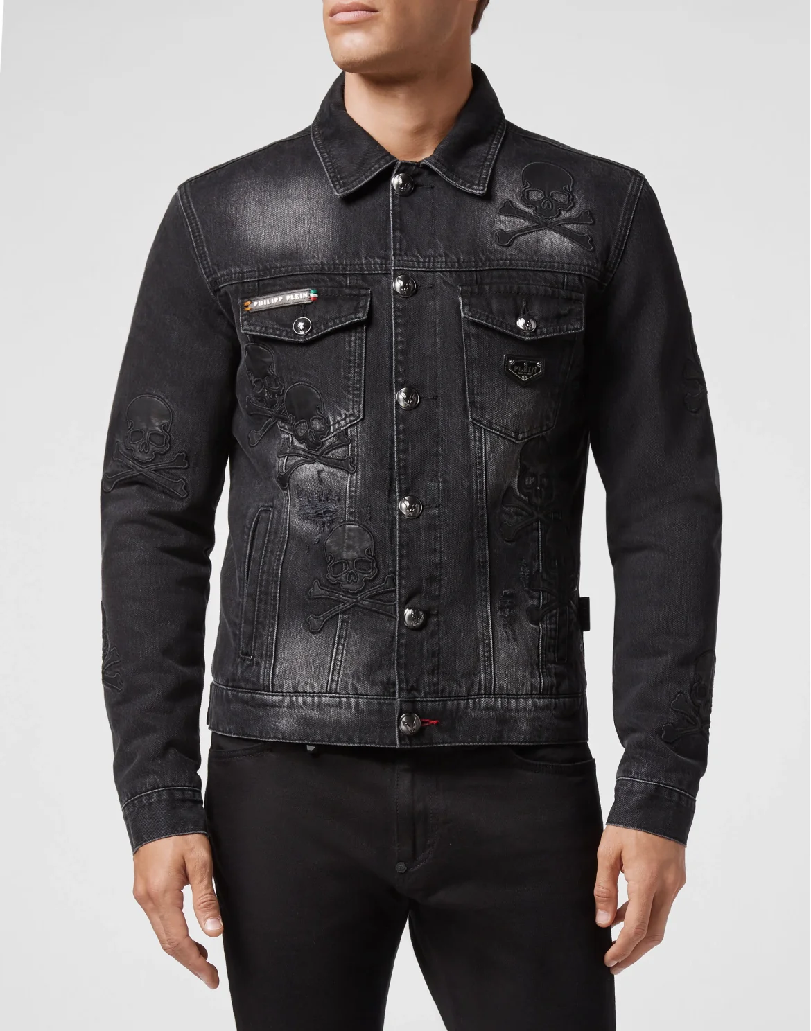 Denim Jacket Skull, цвет: Черный