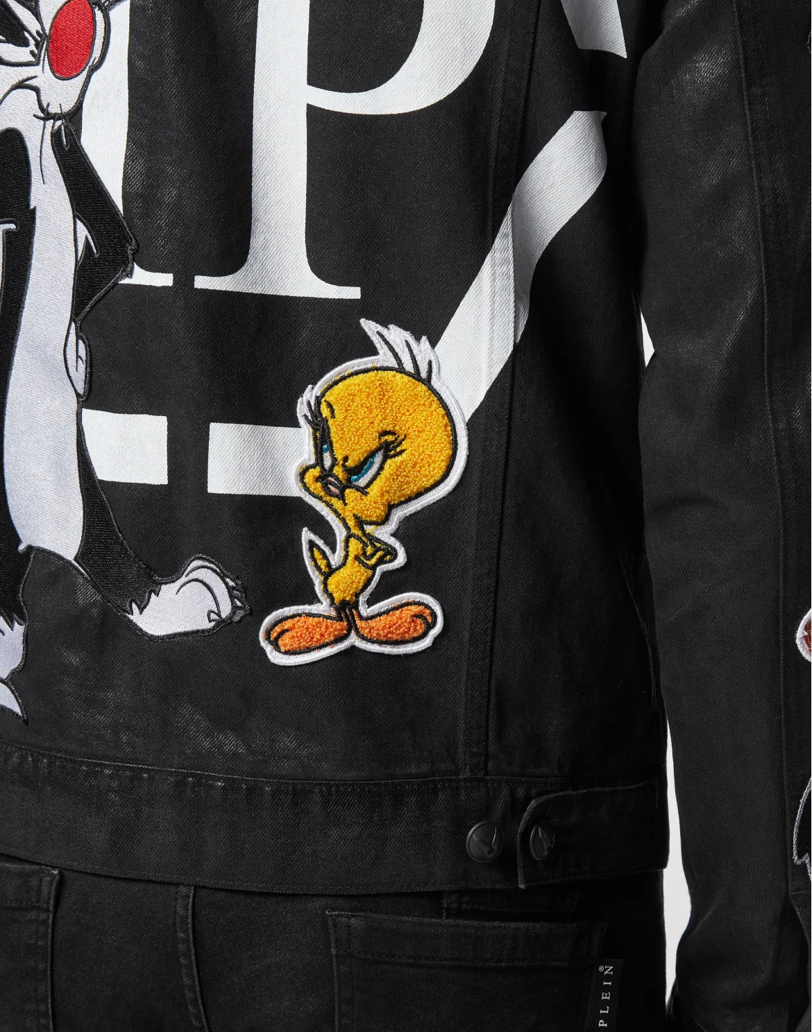 Denim Jacket Looney Tunes, цвет: Черный