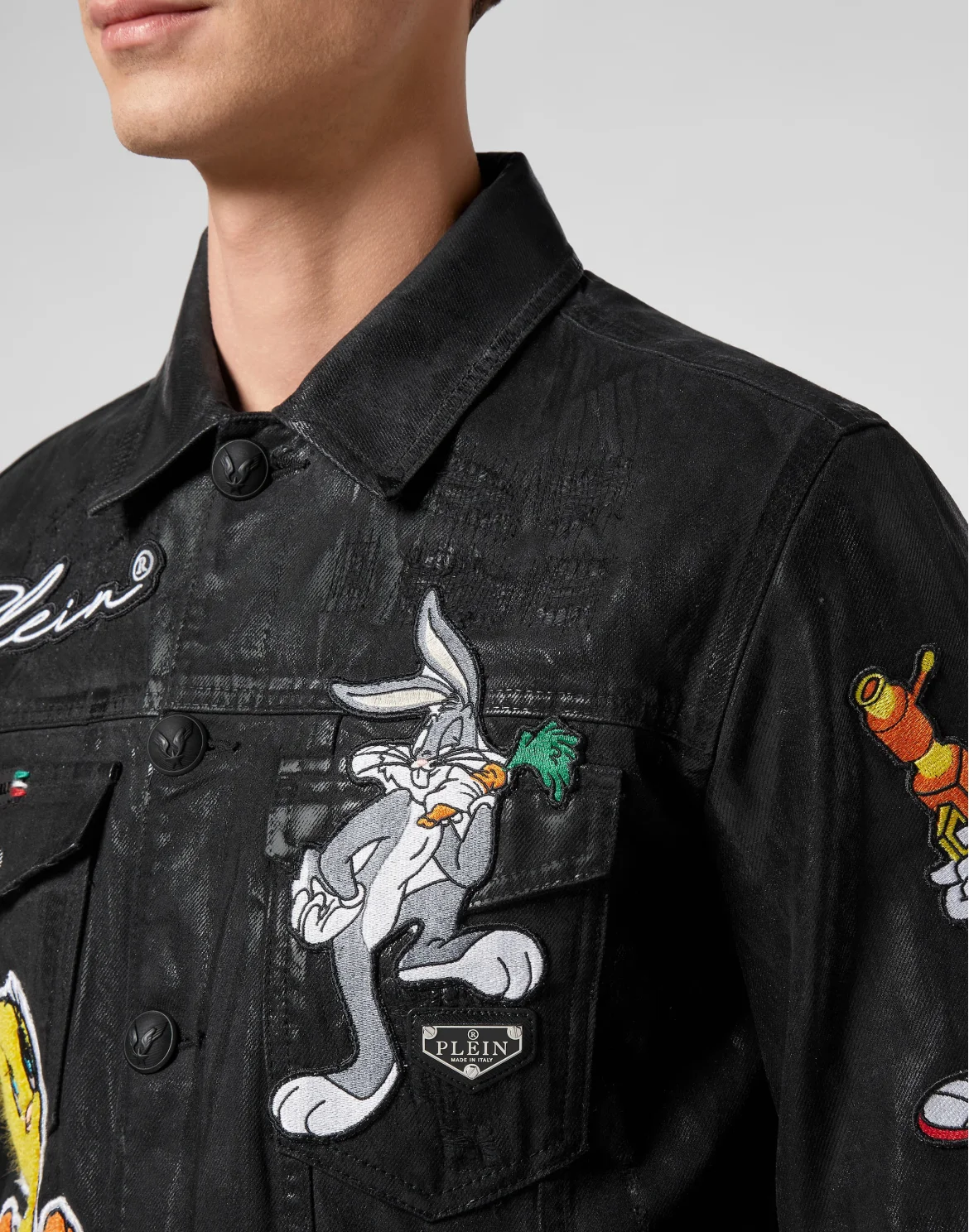 Denim Jacket Looney Tunes, цвет: Черный