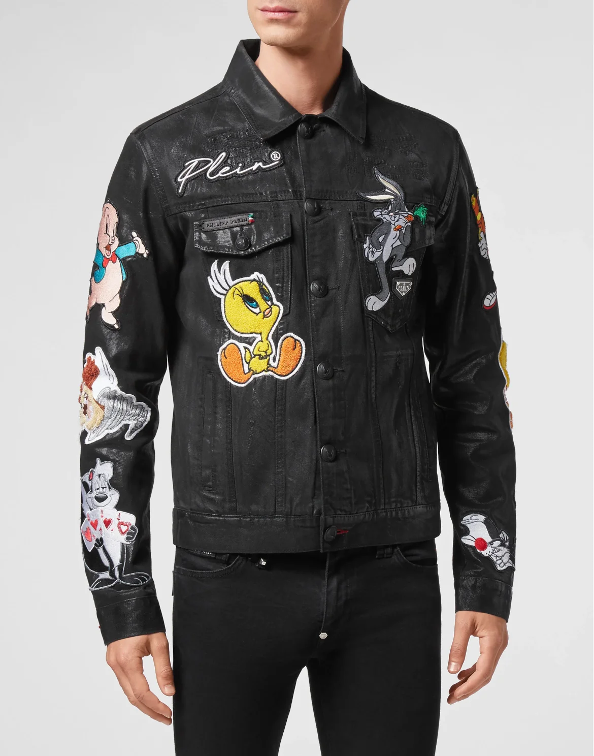 Denim Jacket Looney Tunes, цвет: Черный