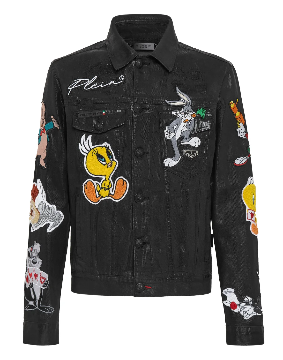 Denim Jacket Looney Tunes, цвет: Черный
