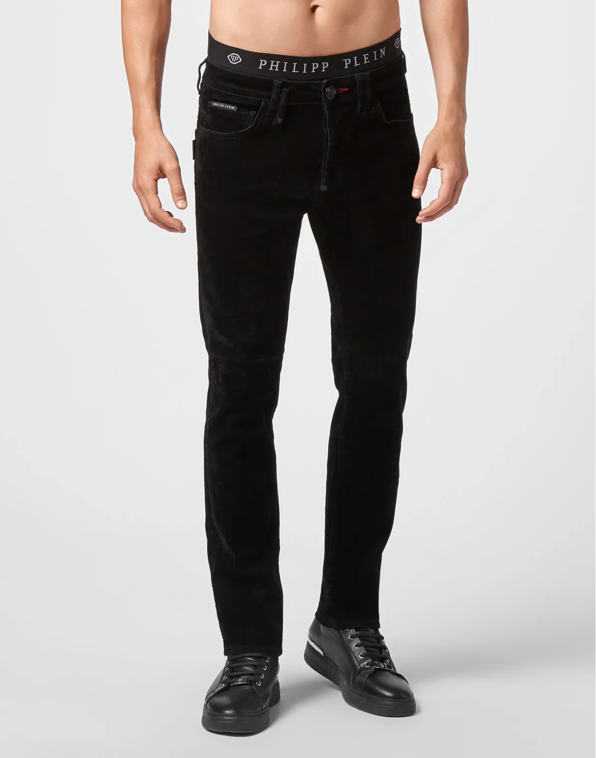 Denim Super Straight Cut Iconic Plein, цвет: Черный