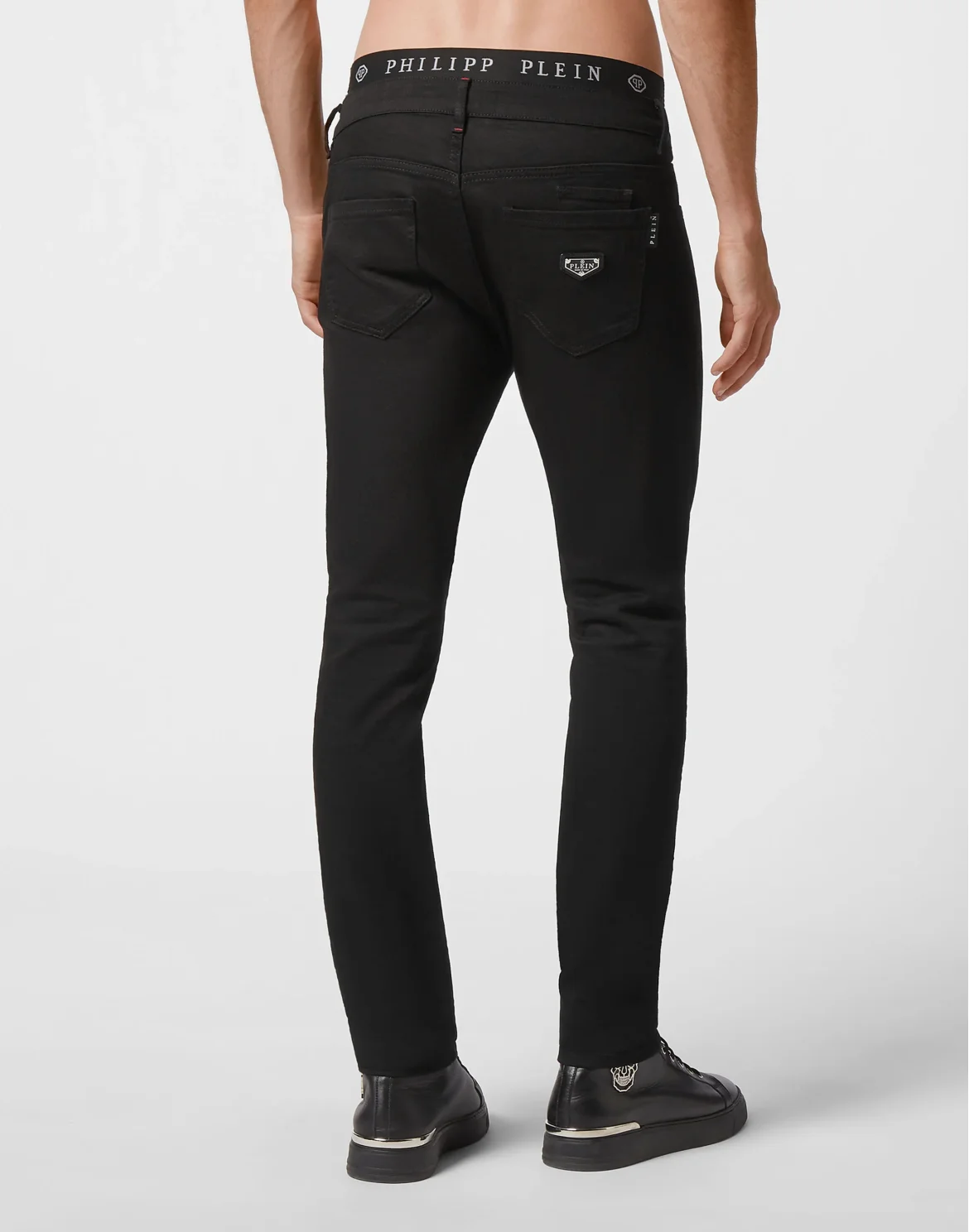 Denim Slim Fit Iconic Plein, цвет: Черный
