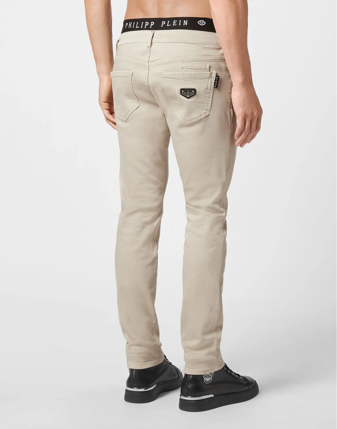 Denim Slim Fit Iconic Plein, цвет: Бежевый