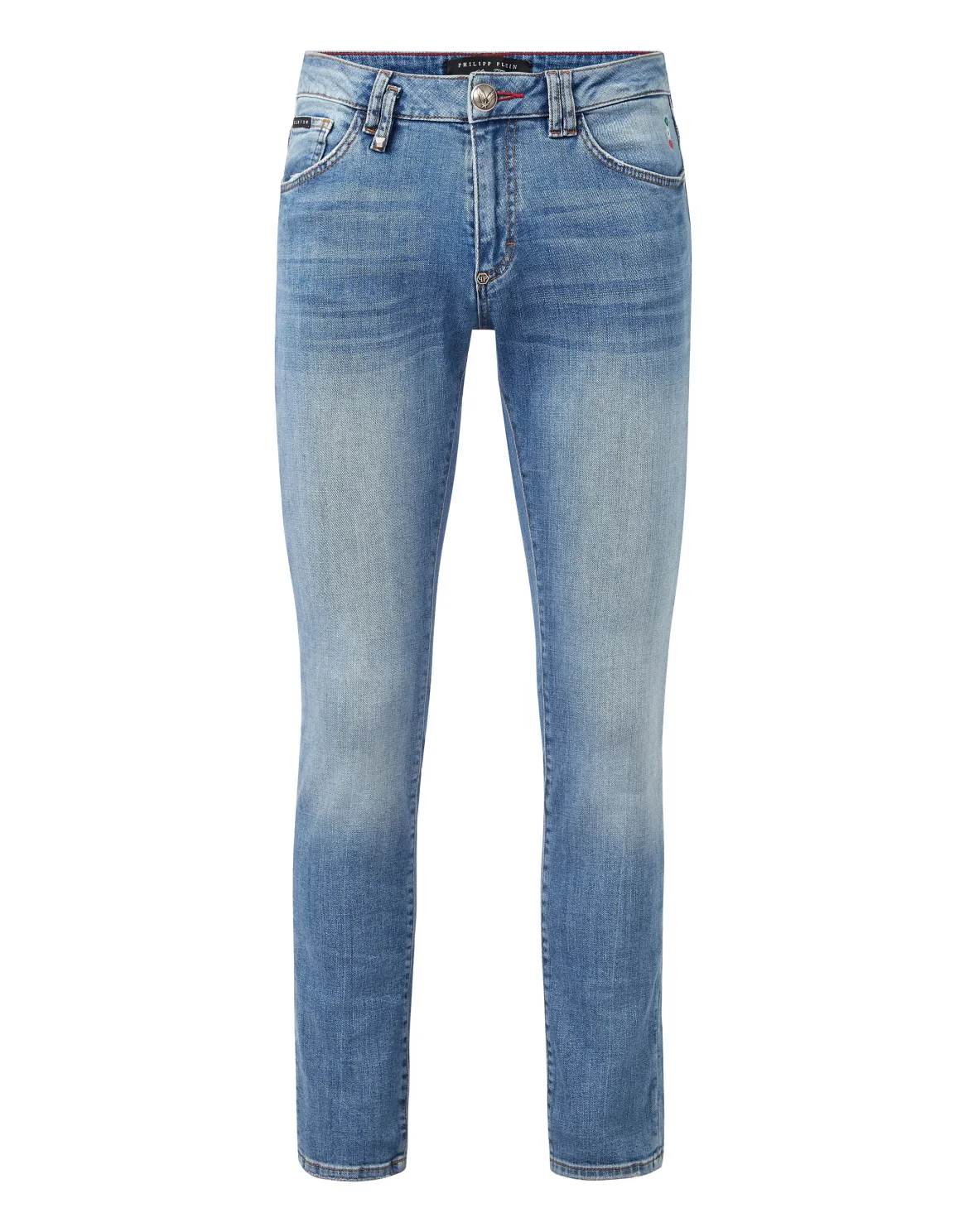 Denim Slim Fit Iconic Plein, цвет: Синий