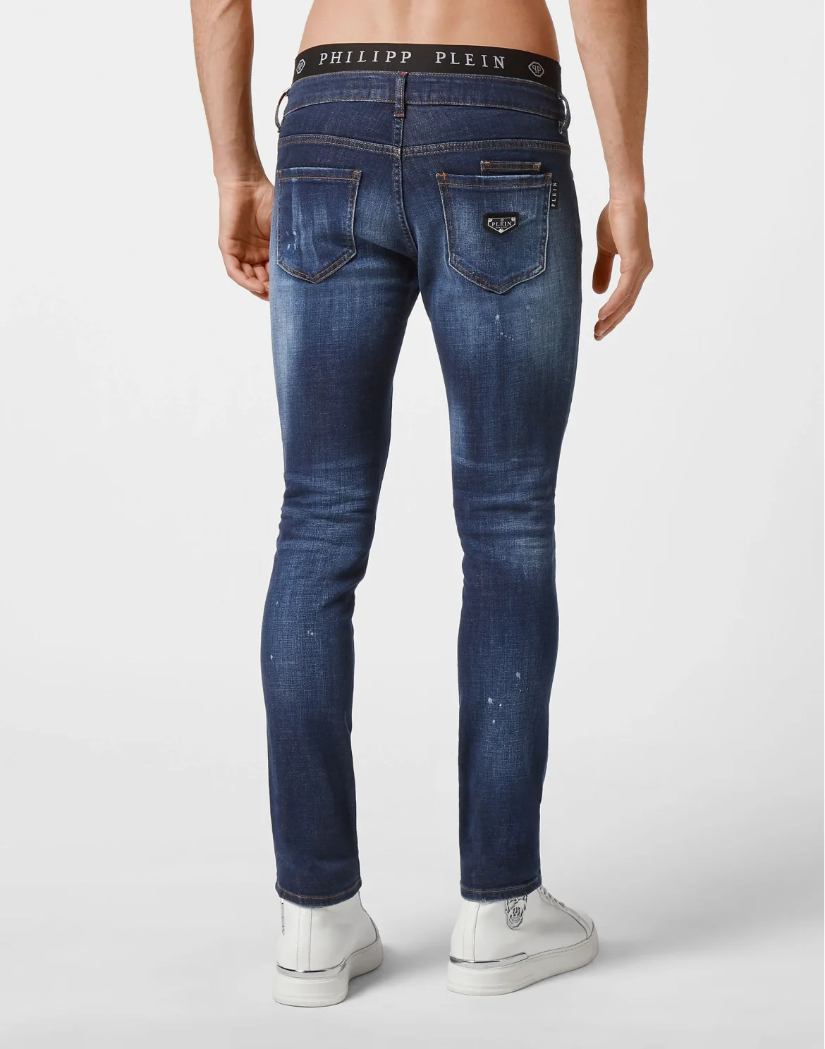 Denim Slim Fit Iconic Plein, цвет: Синий