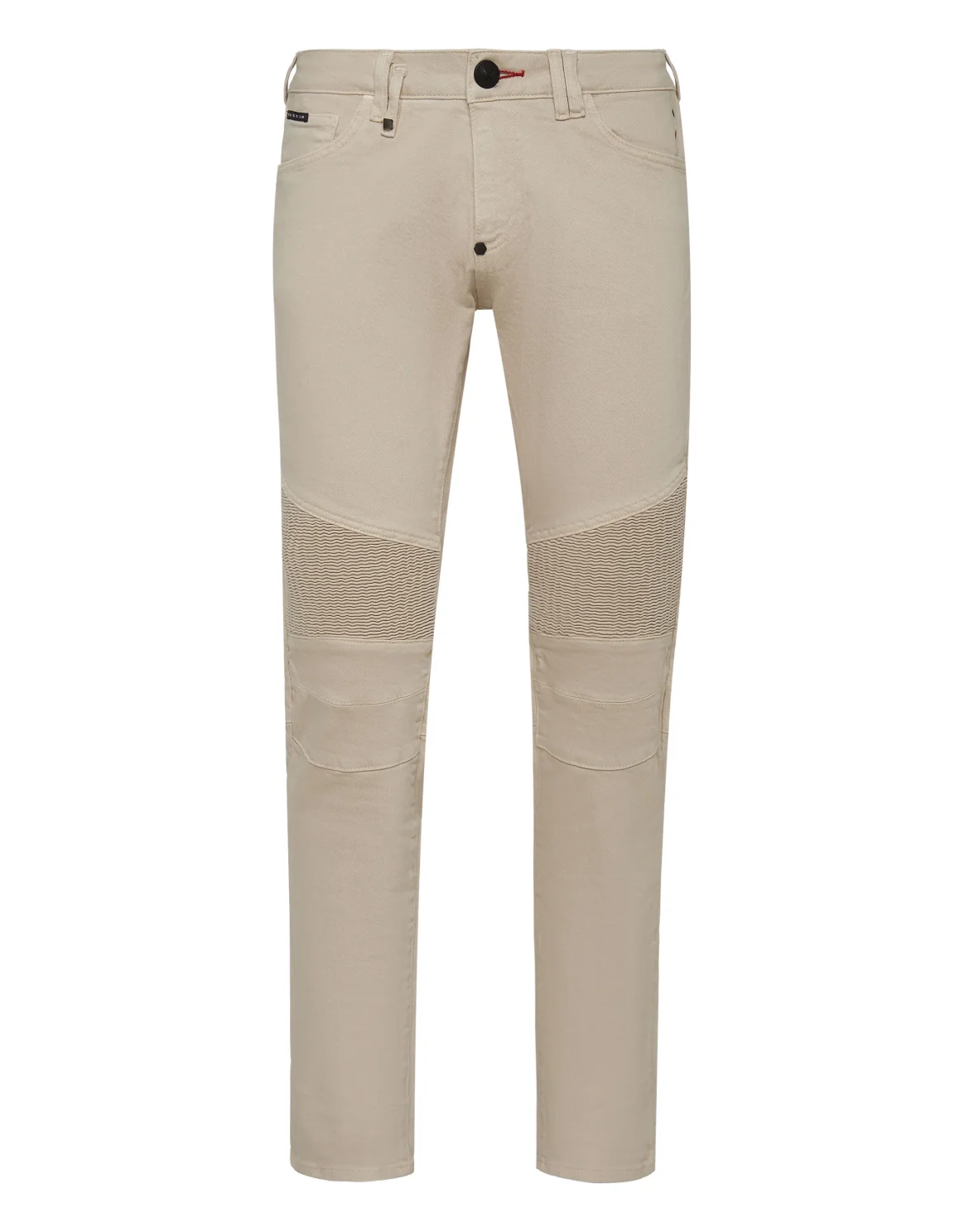 Denim Biker Slim Fit Iconic Plein, цвет: Бежевый