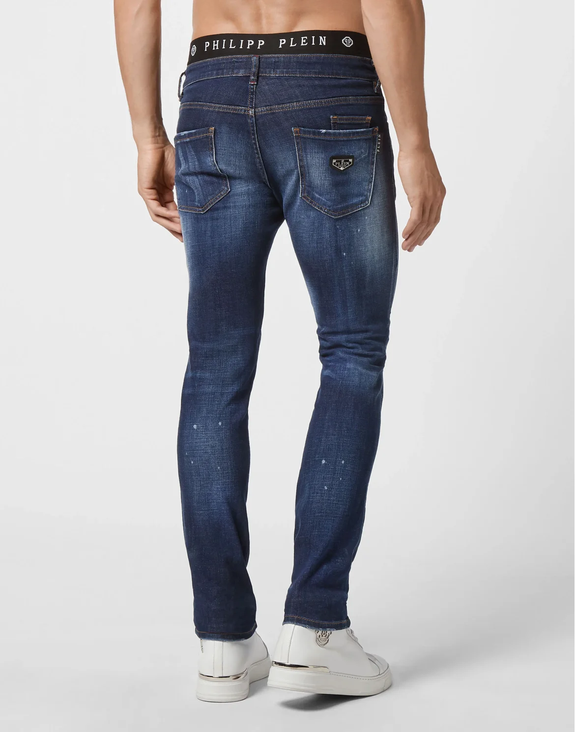 Denim Super Straight Cut Iconic Plein, цвет: Синий