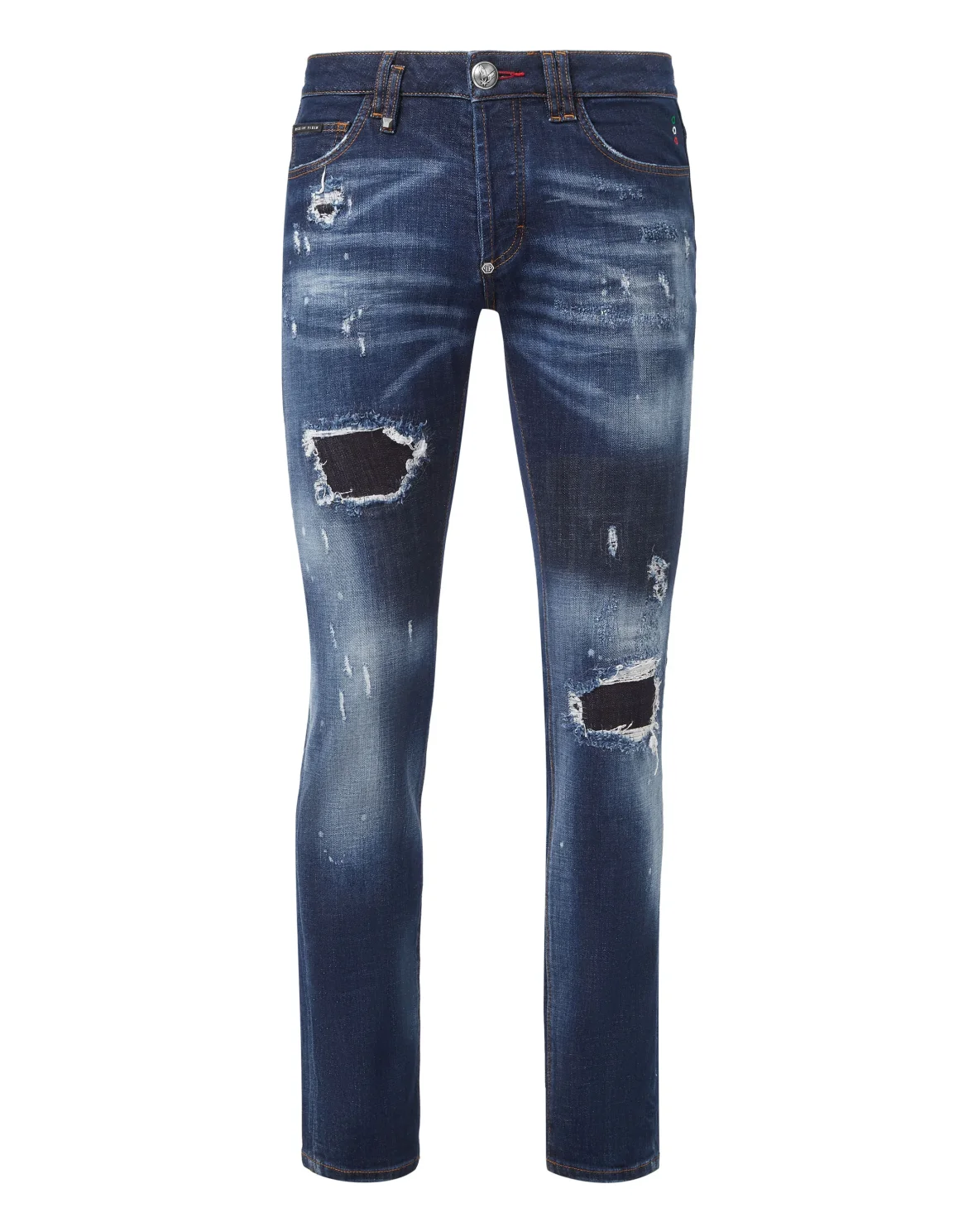 Denim Super Straight Cut Iconic Plein, цвет: Синий