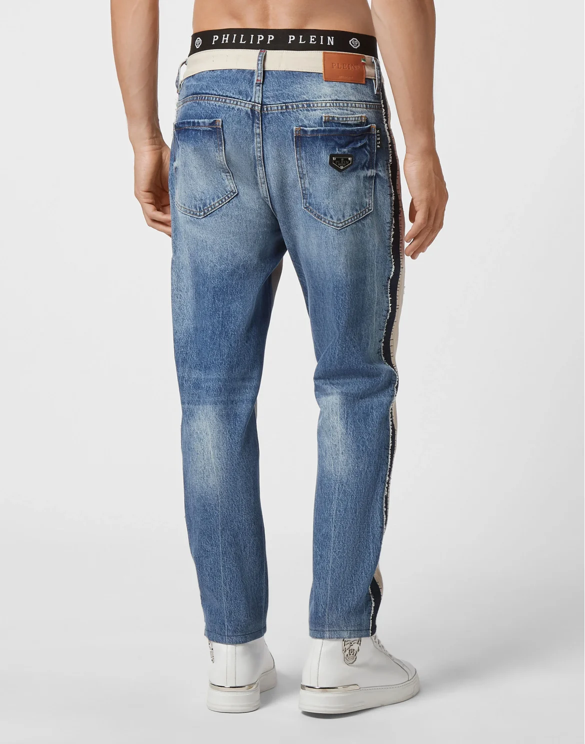 Denim Carrot Fit Iconic Plein, цвет: Бежевый
