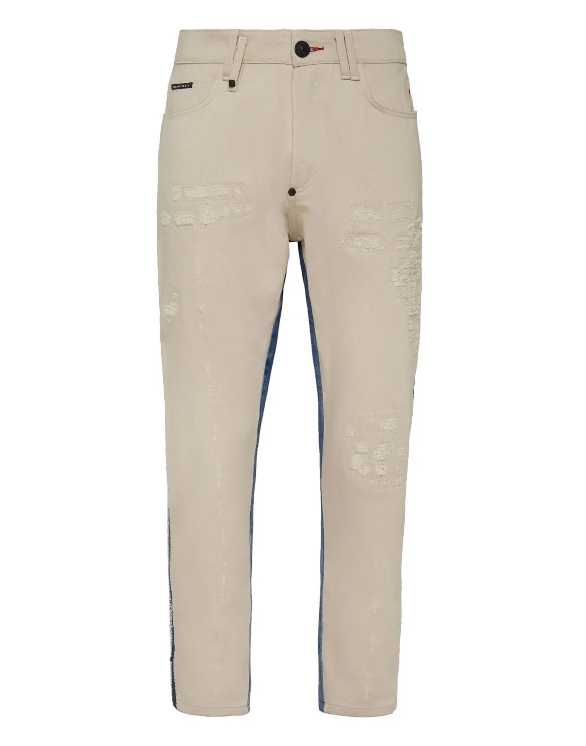 Denim Carrot Fit Iconic Plein, цвет: Бежевый