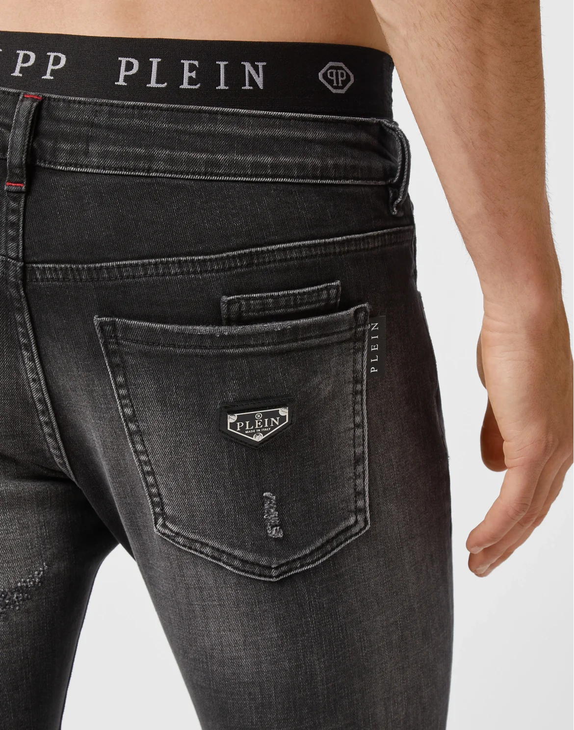 Denim New Skinny Fit Iconic Plein, цвет: Черный