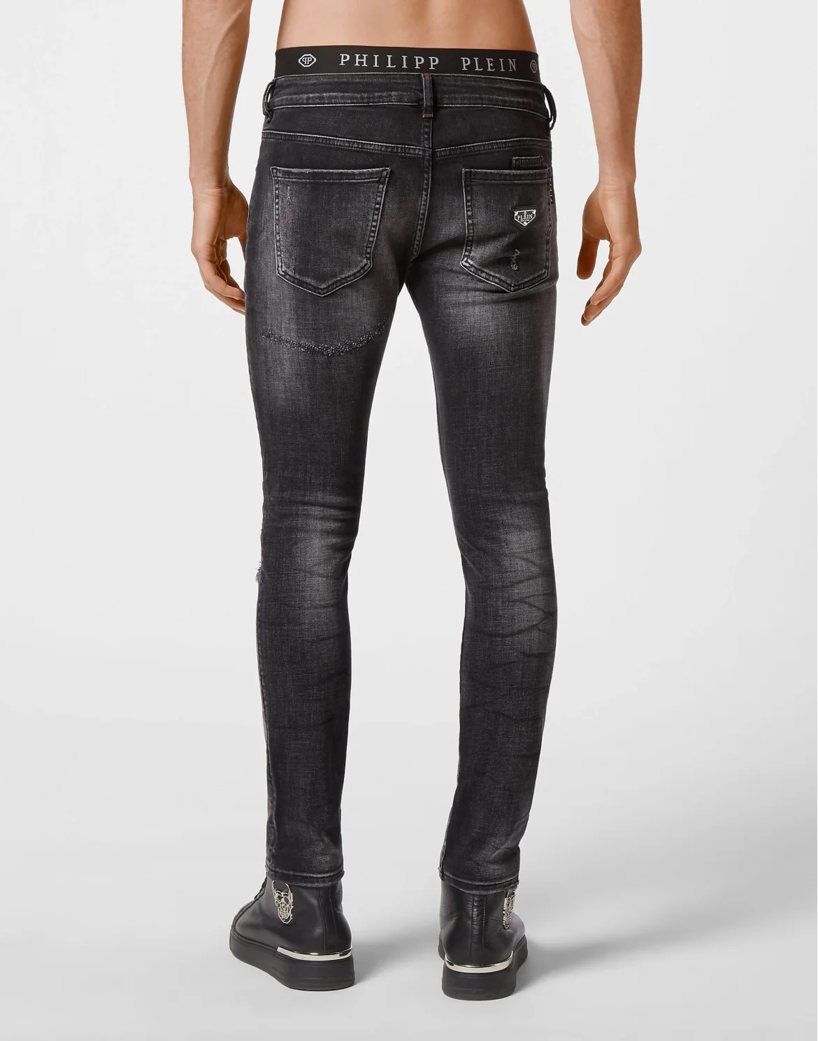 Denim New Skinny Fit Iconic Plein, цвет: Черный
