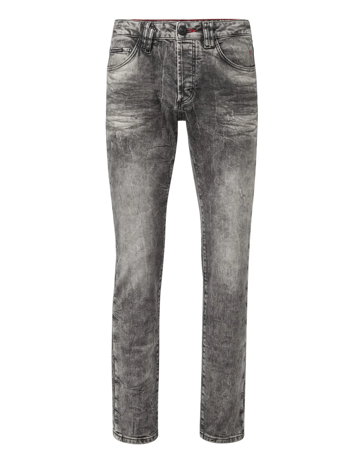 Denim Super Straight Cut Embroidery Hexagon, цвет: Черный