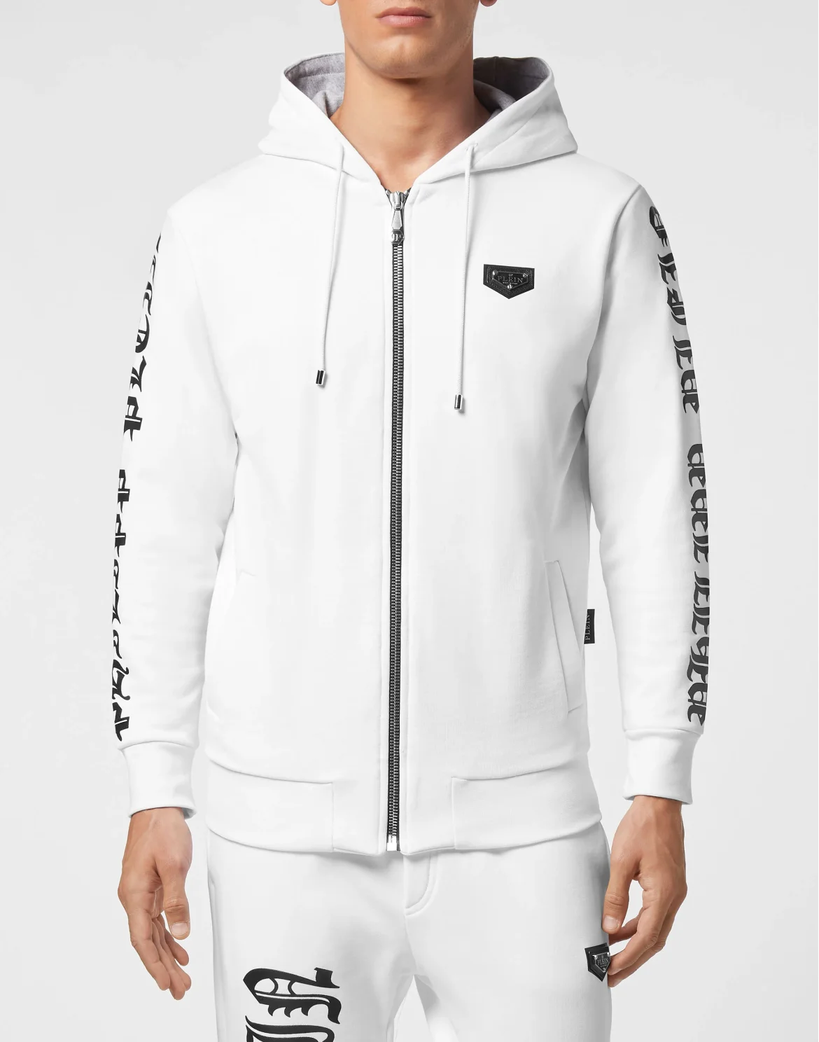 Hoodie Sweatjacket print Skull, цвет: Белый