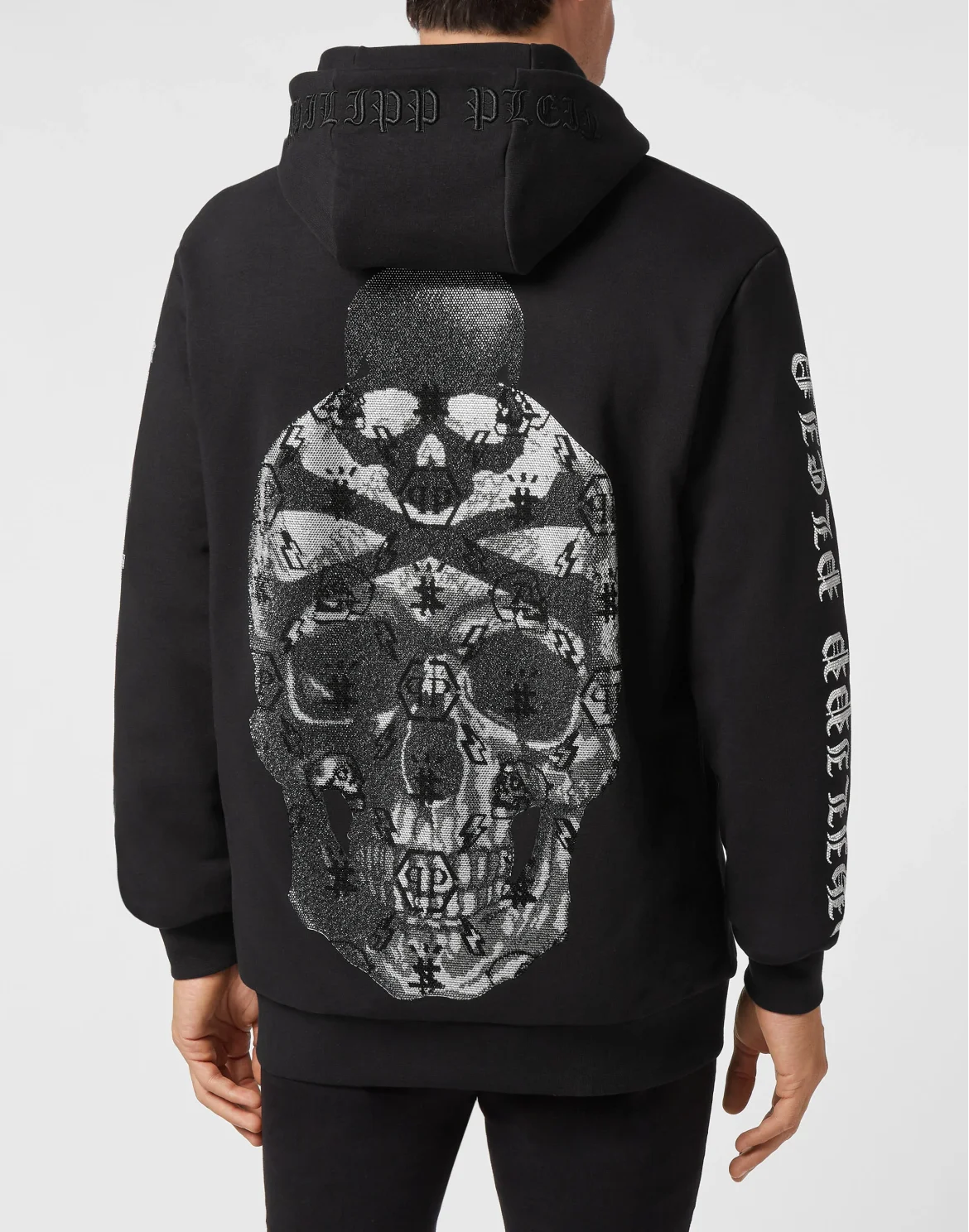 Hoodie Sweatjacket stones Skull, цвет: Черный