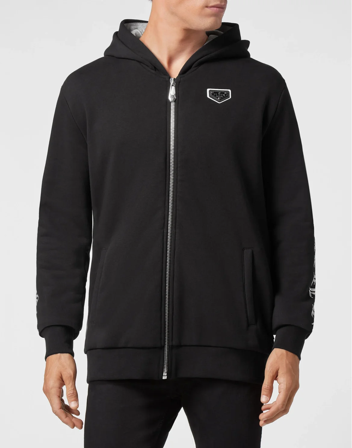 Hoodie Sweatjacket stones Skull, цвет: Черный