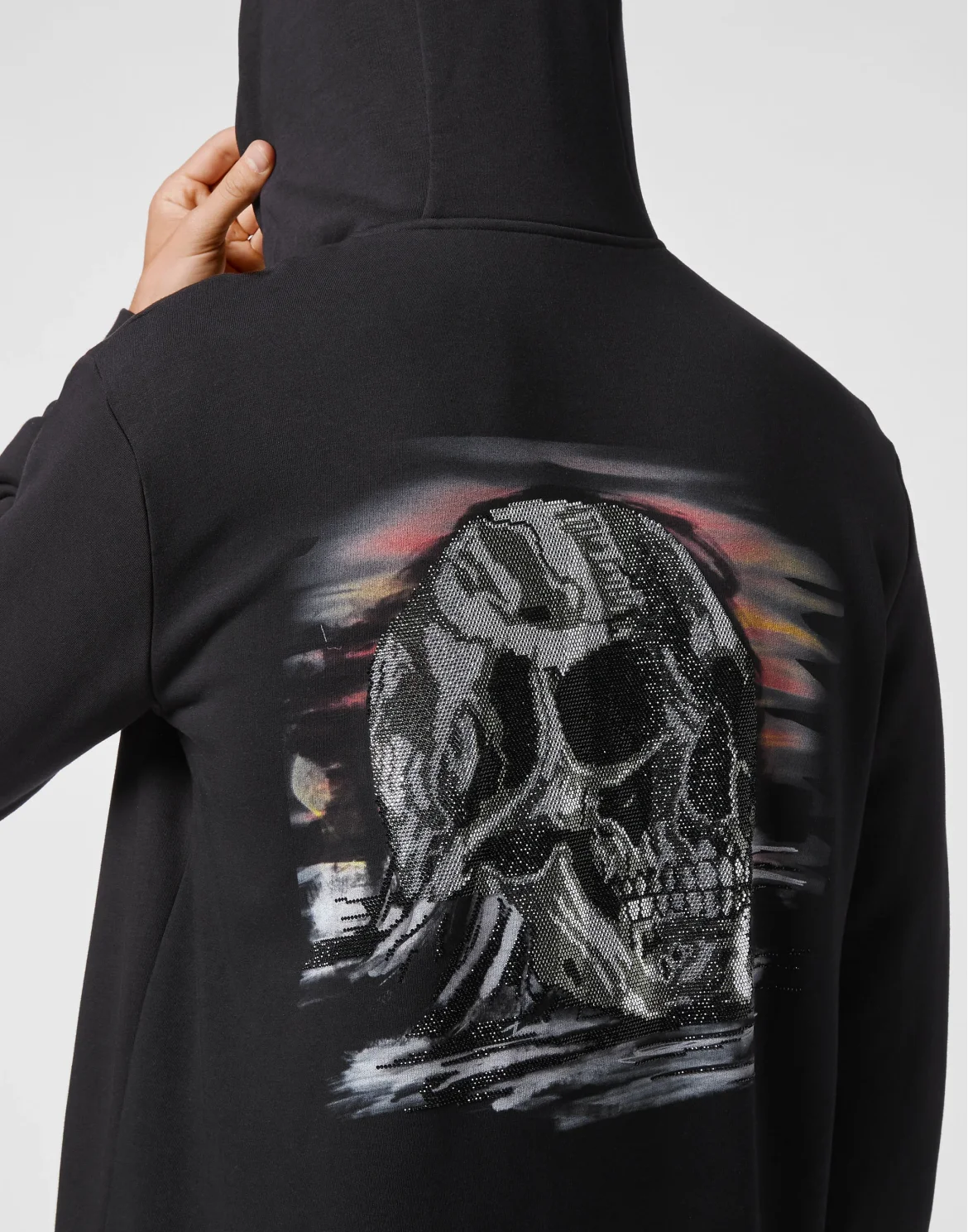 Hoodie Sweatjacket stones Skull, цвет: Черный