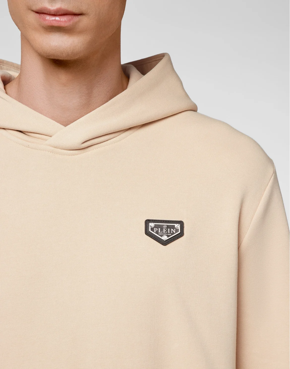 Hoodie sweatshirt Iconic Plein, цвет: Бежевый
